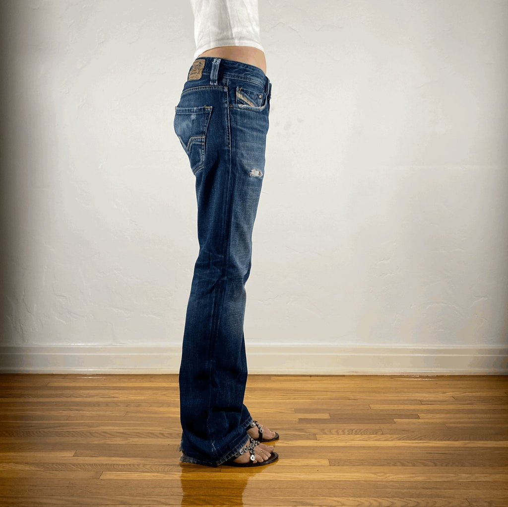 Diesel Relaxed Dark Blue Jeans, M