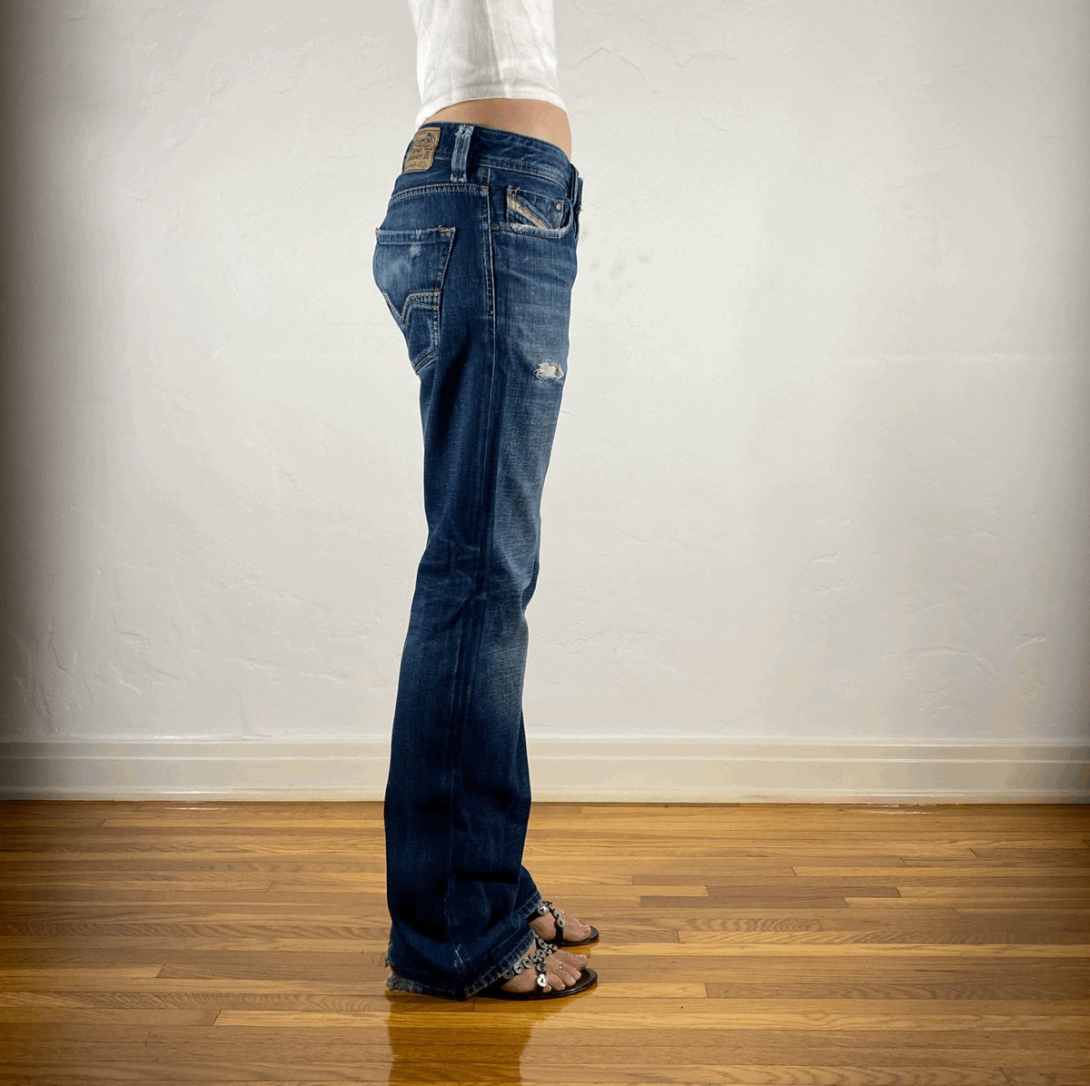 Diesel Relaxed Dark Blue Jeans, M