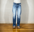 Diesel Relaxed Light Blue Ombre Jeans, S/M