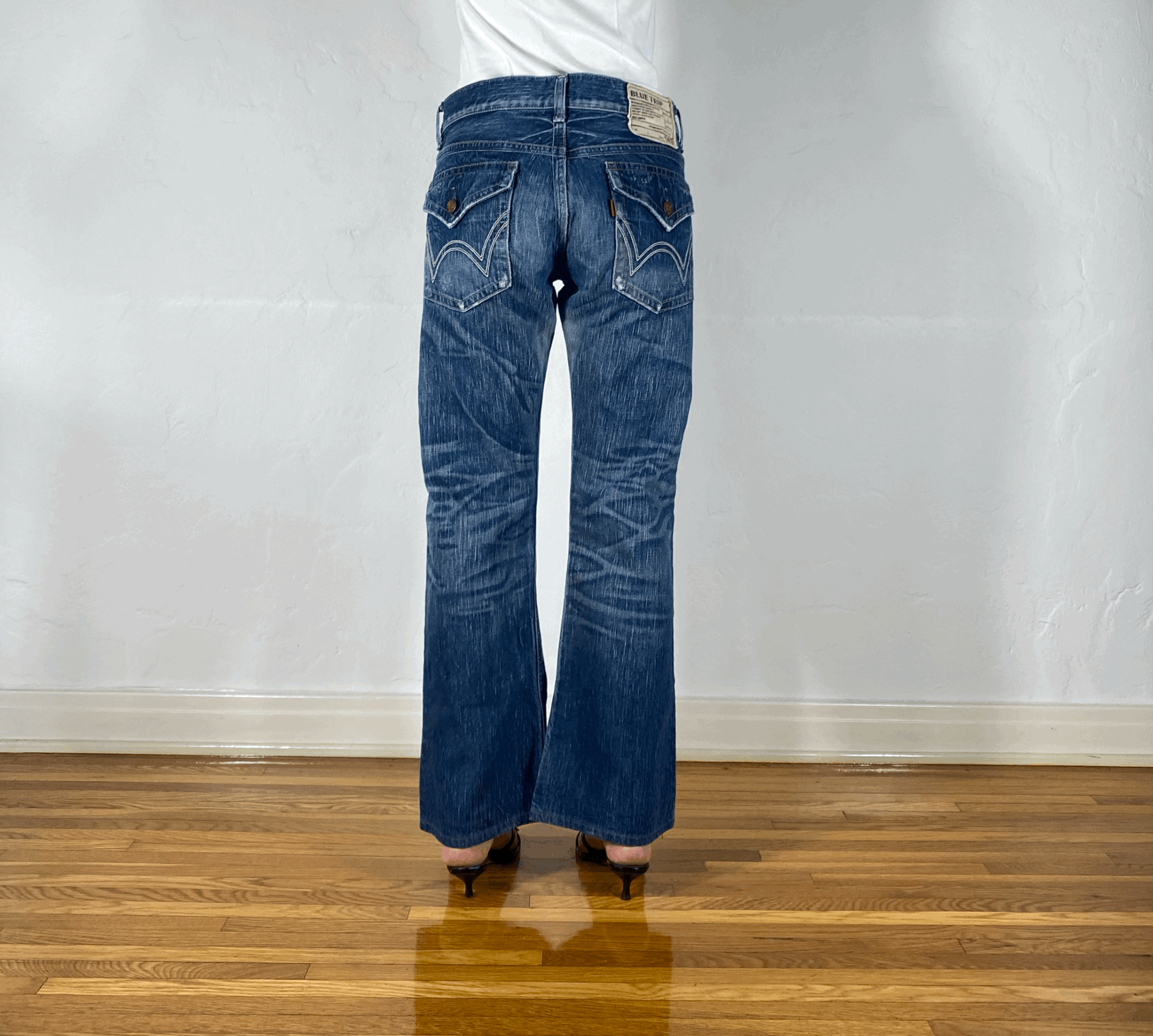Edwin Blue Trip Flare Jeans, M/L