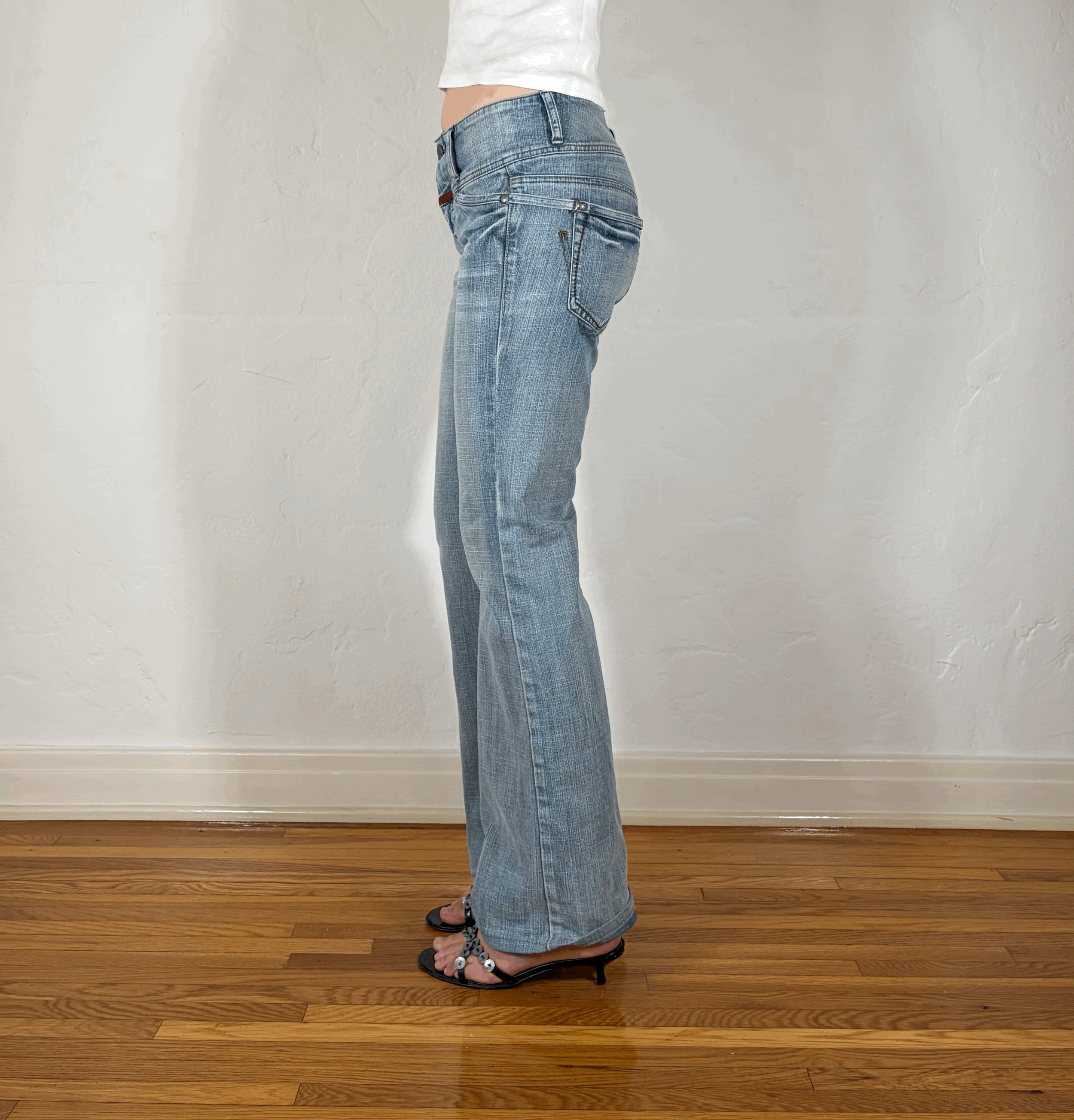 Marithe Francis Girbaud Belted Jeans, S/M