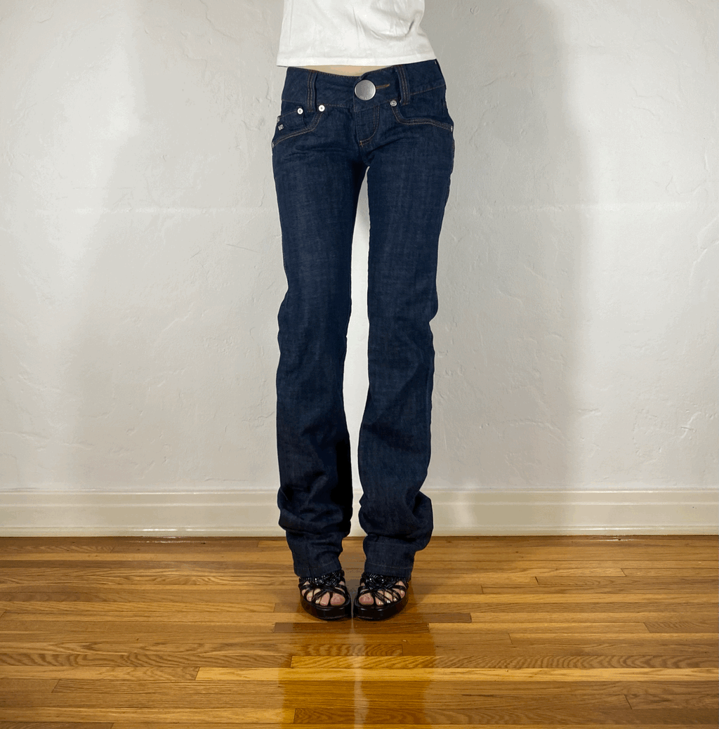 Miss Sixty Leggy Low Rise Jeans, XS