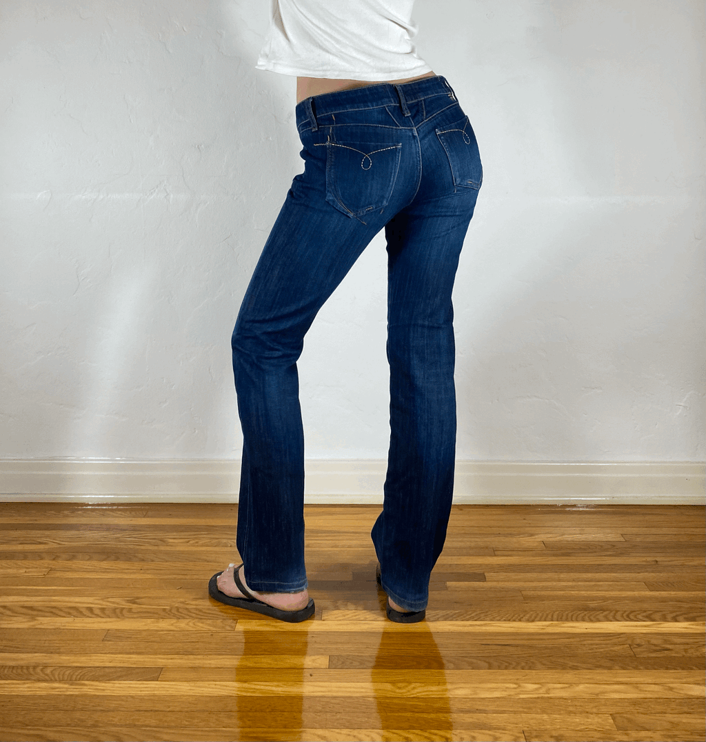 Marithe + Francois Girbaud Blue Rodeo Jeans, S