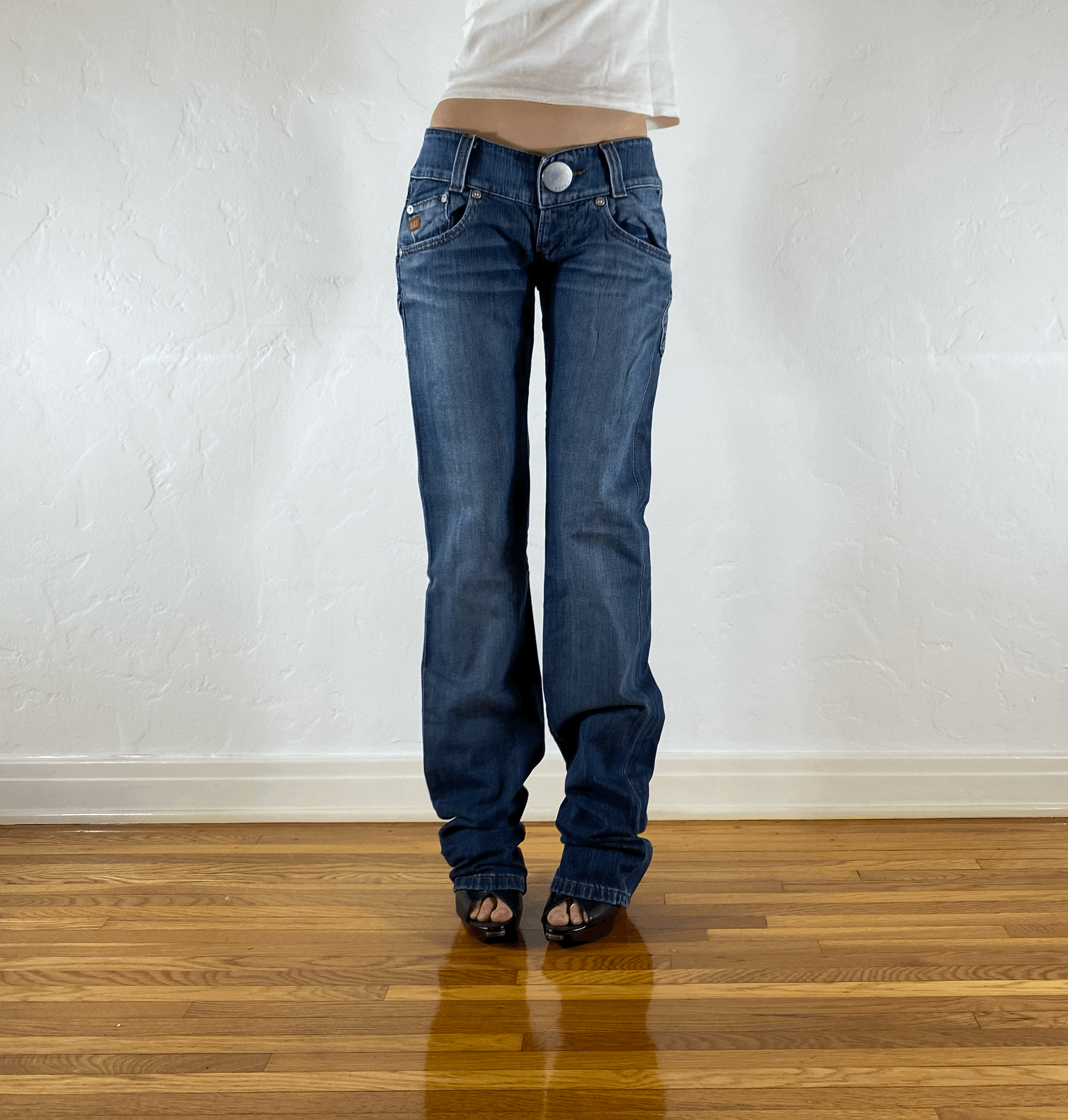 Miss Sixty Leggy Low Rise Jeans, S/M