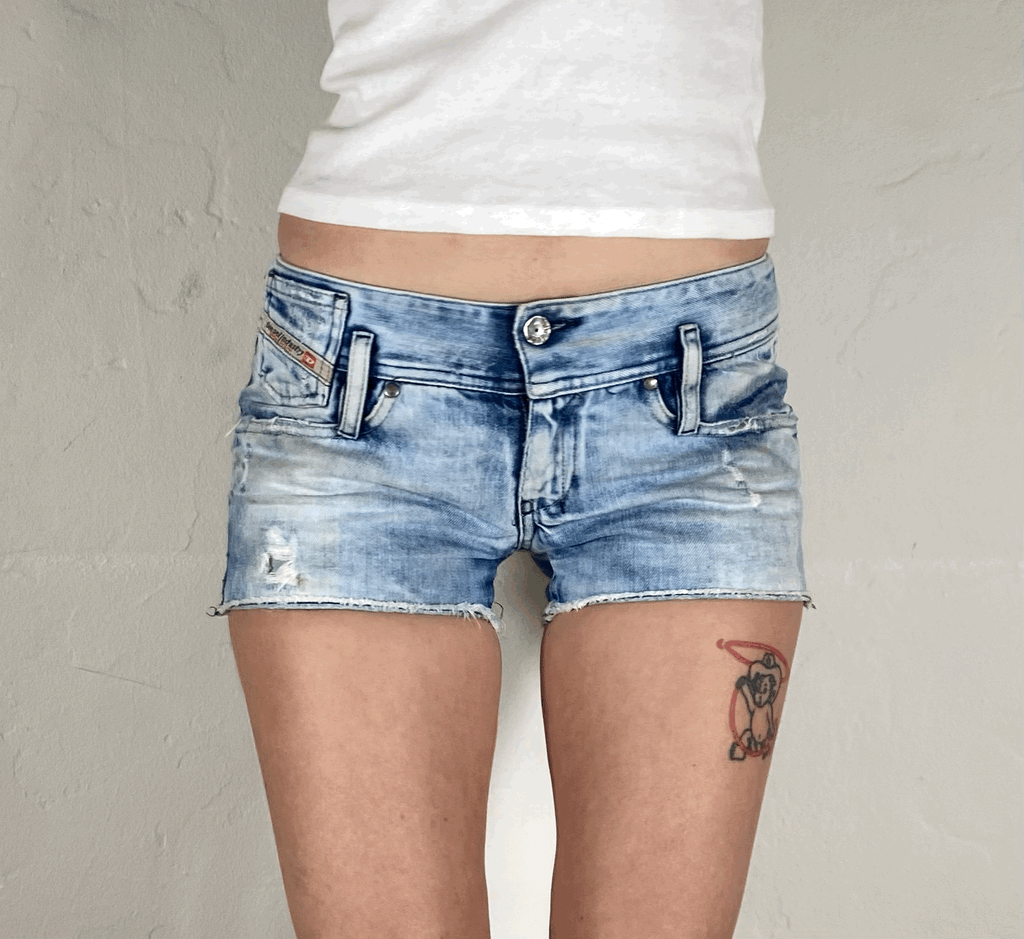 Diesel Acid Wash Shorts, XS/S
