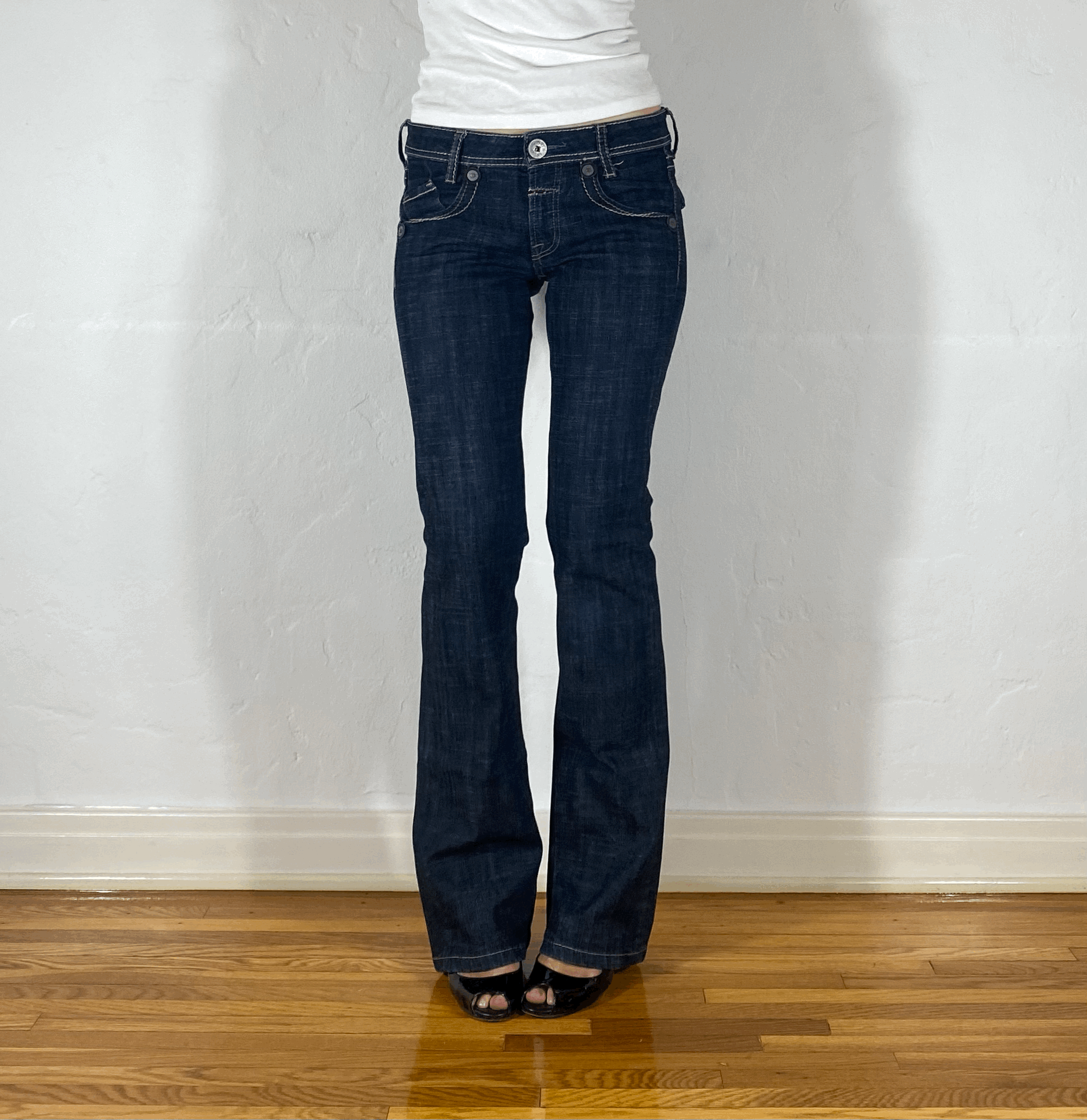 Marithe + Francois Girbaud Straight Jeans, S
