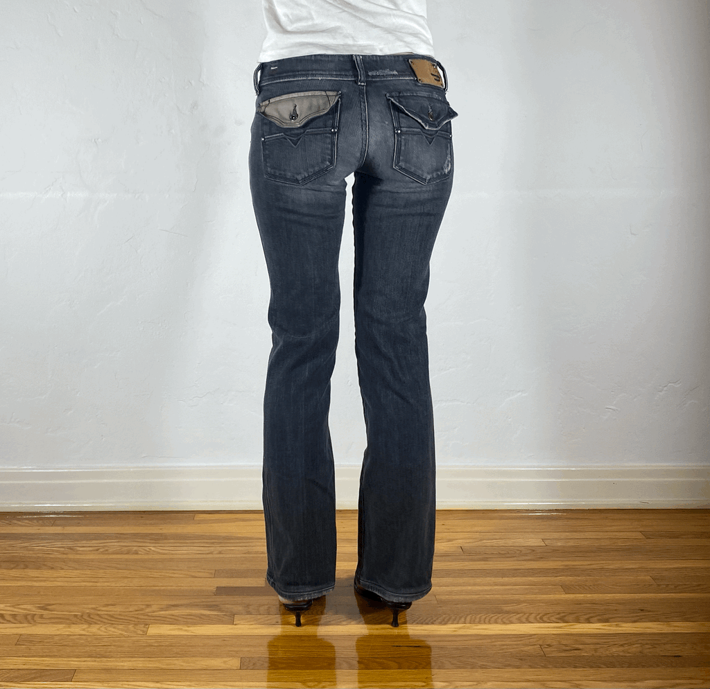 Diesel Soft Gray Pocket Jeans, S/M