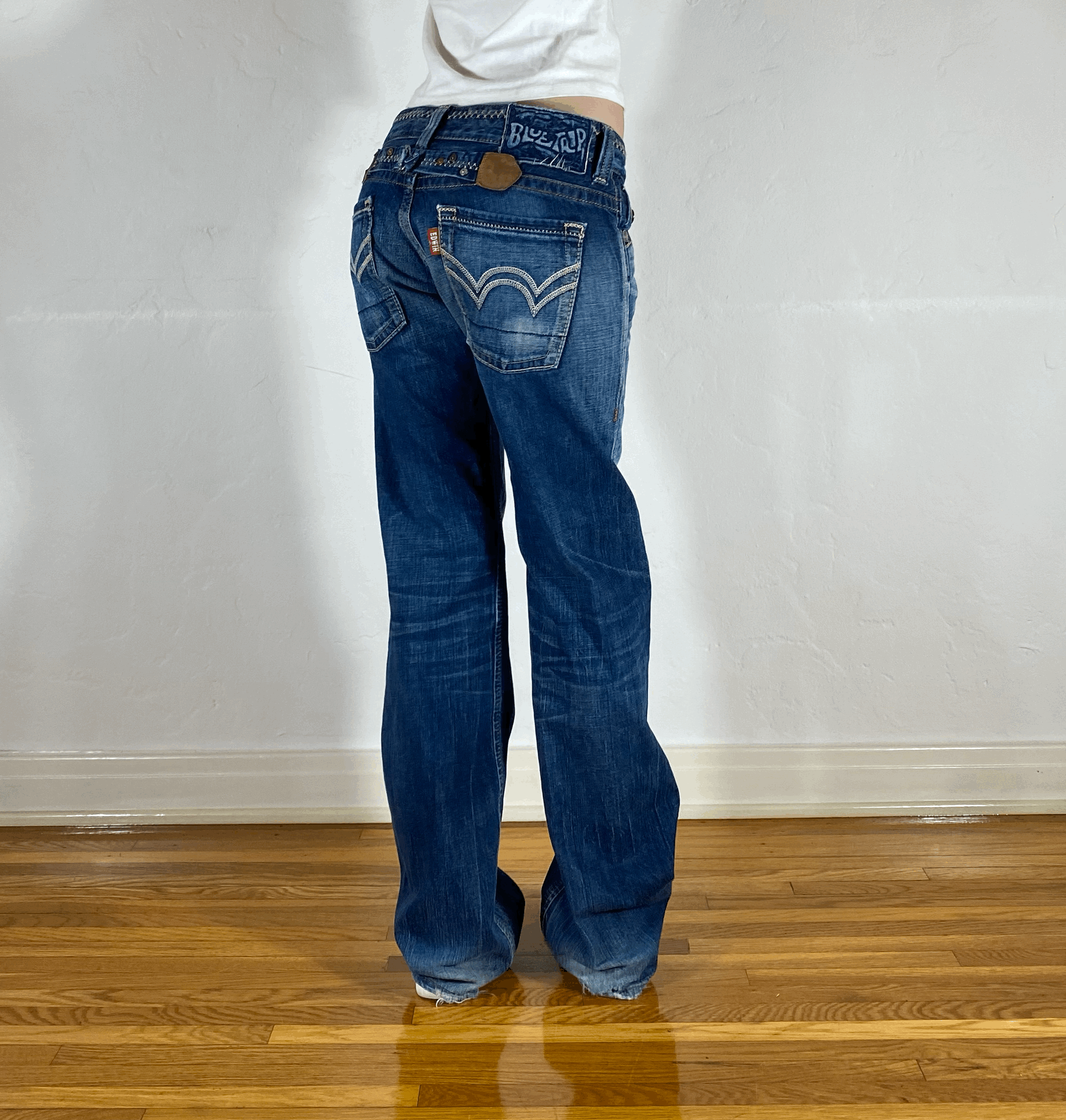 Edwin Knit Button Cinch Jeans, S
