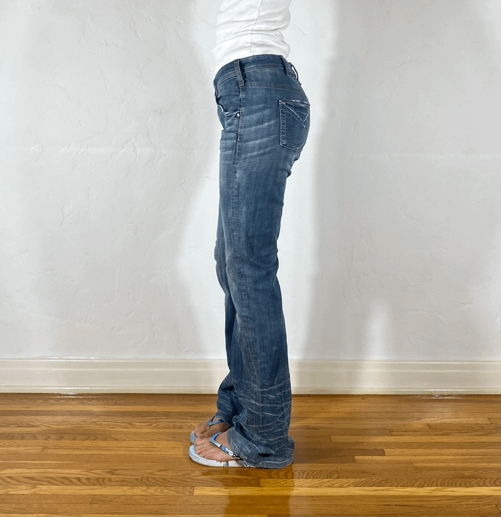 Marithe + Francois Girbaud Straight Jeans, S