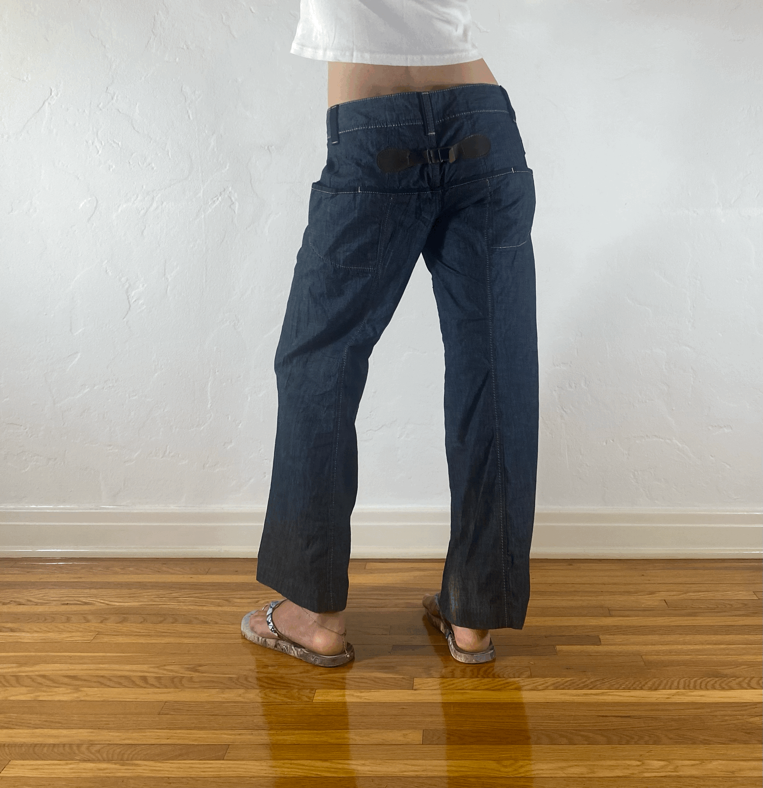 Marithe + Francois Girbaud Cropped Jeans, L