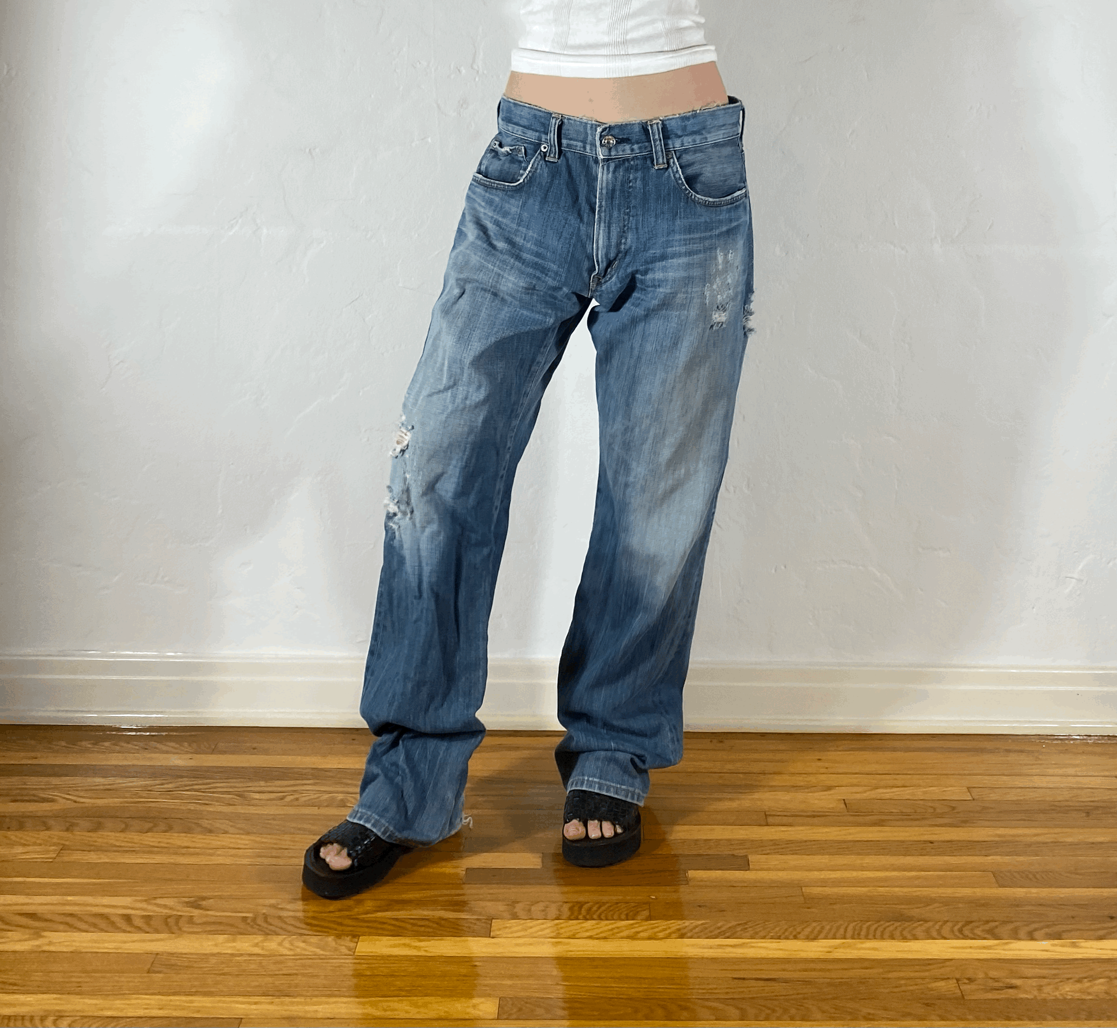 Edwin Soft Distressed Jeans, L