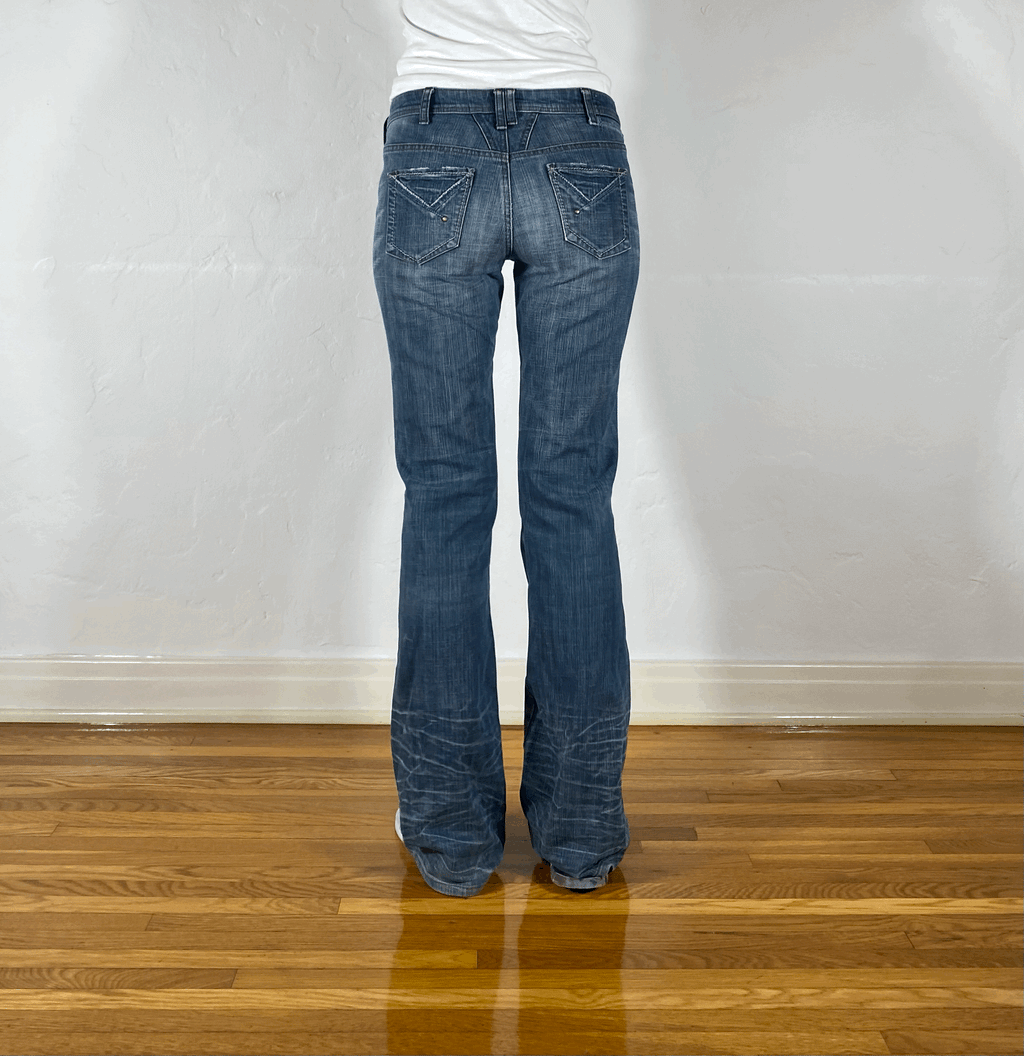 Marithe + Francois Girbaud Straight Jeans, S