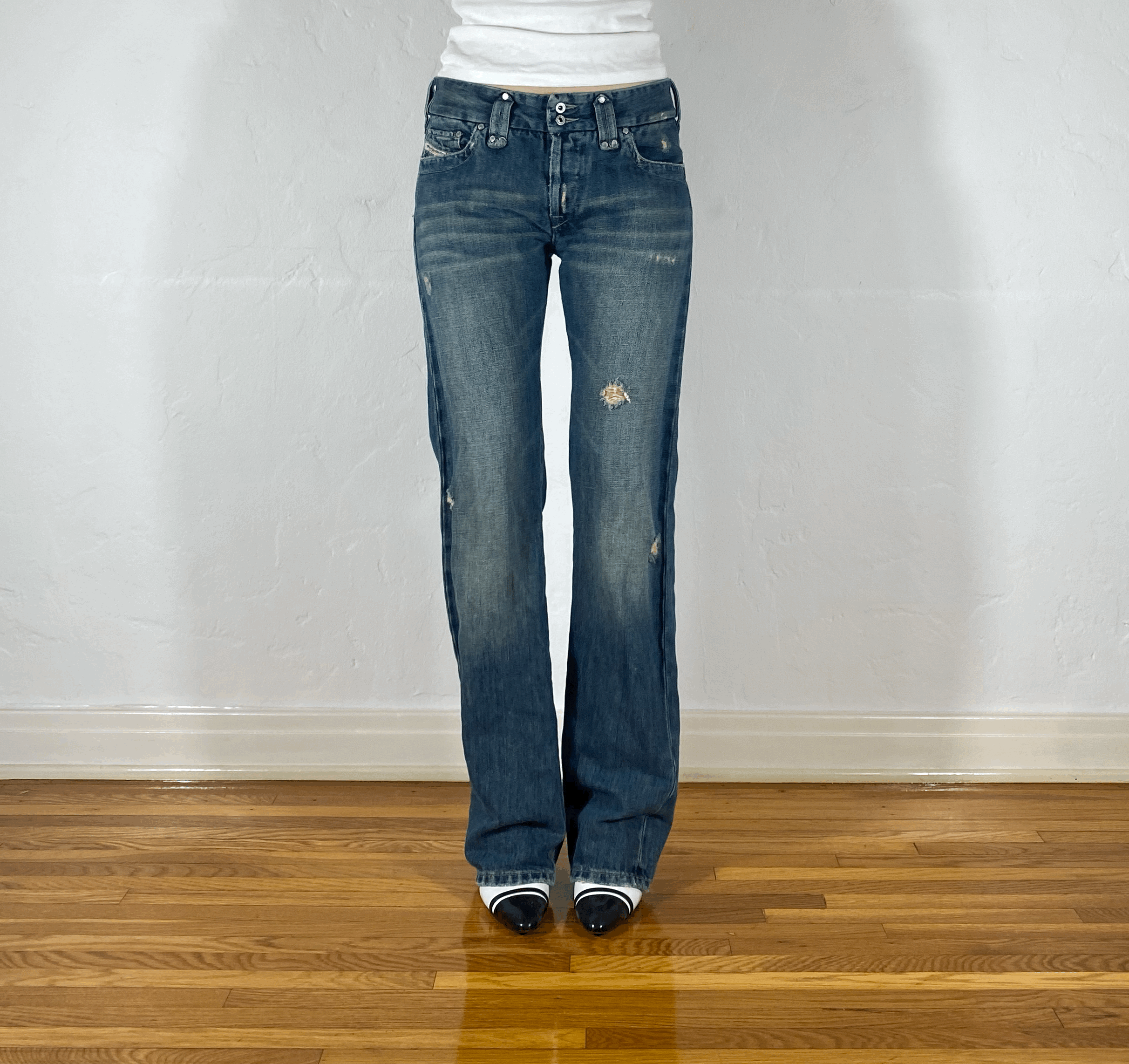Diesel Relaxed Double Button Jeans, S/M