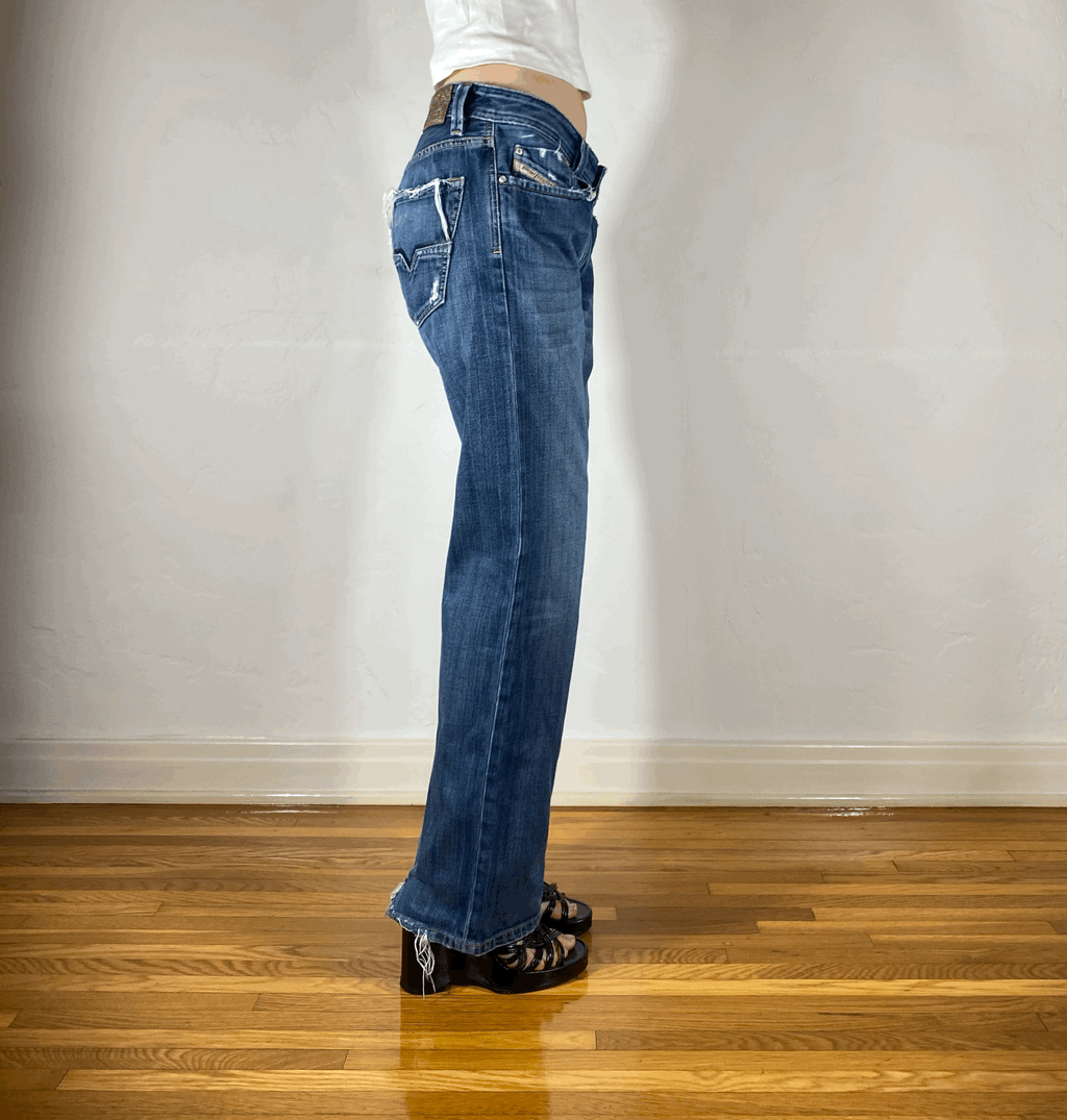 Diesel Relaxed Blue Jeans, L