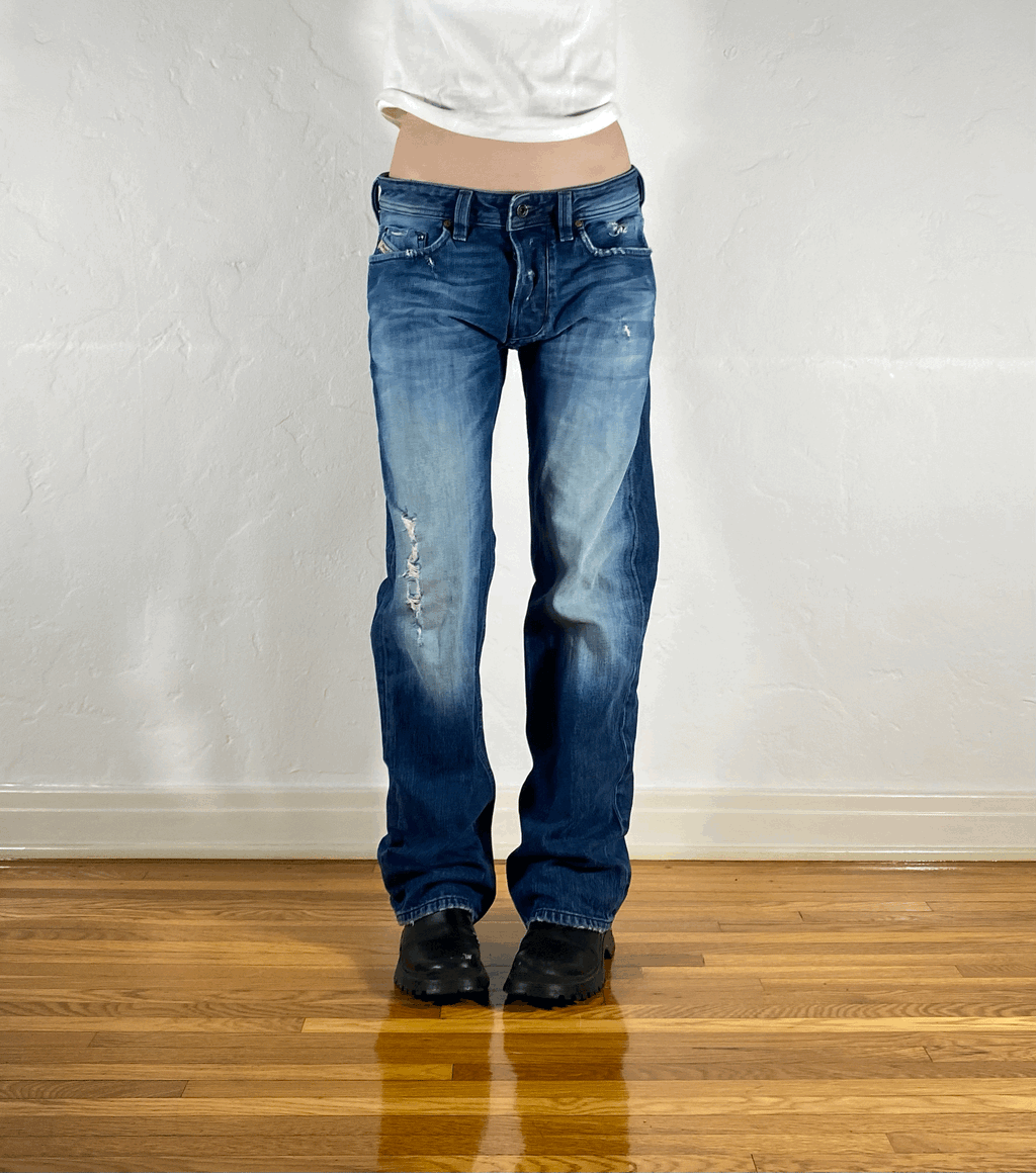 Diesel Relaxed Blue Jeans, M/L