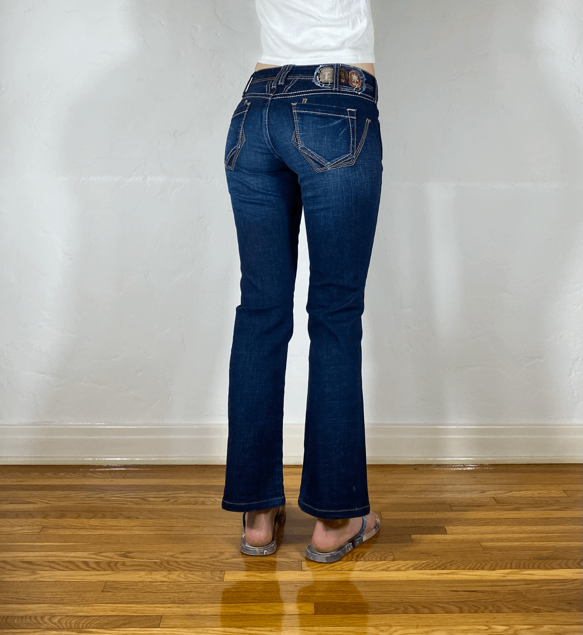Marithe + Francois Girbaud Dark Blue Jeans, XS