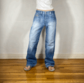 Diesel Light Blue Baggy Jeans, L