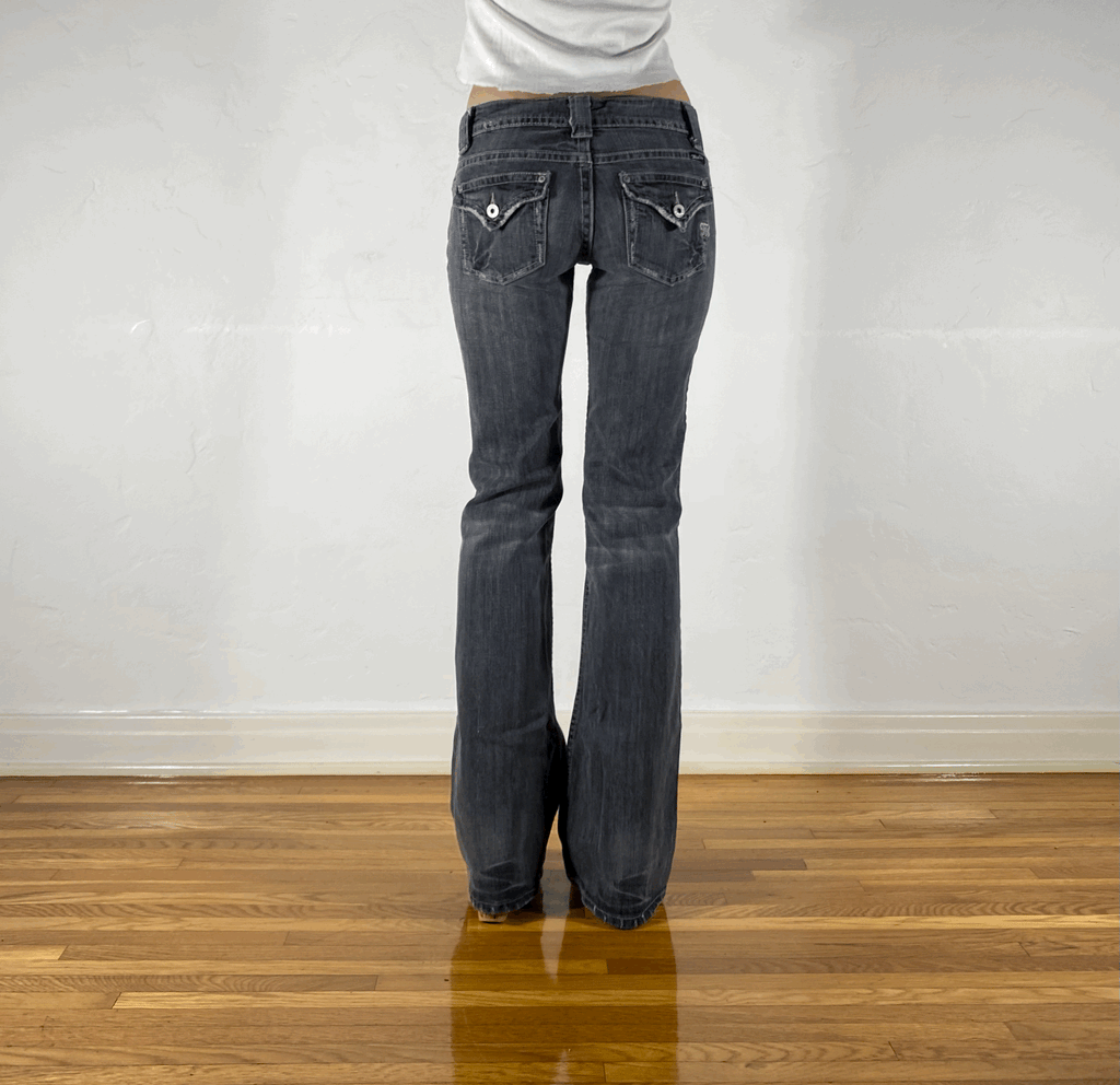 Miss Me Dark Gray Jeans, S