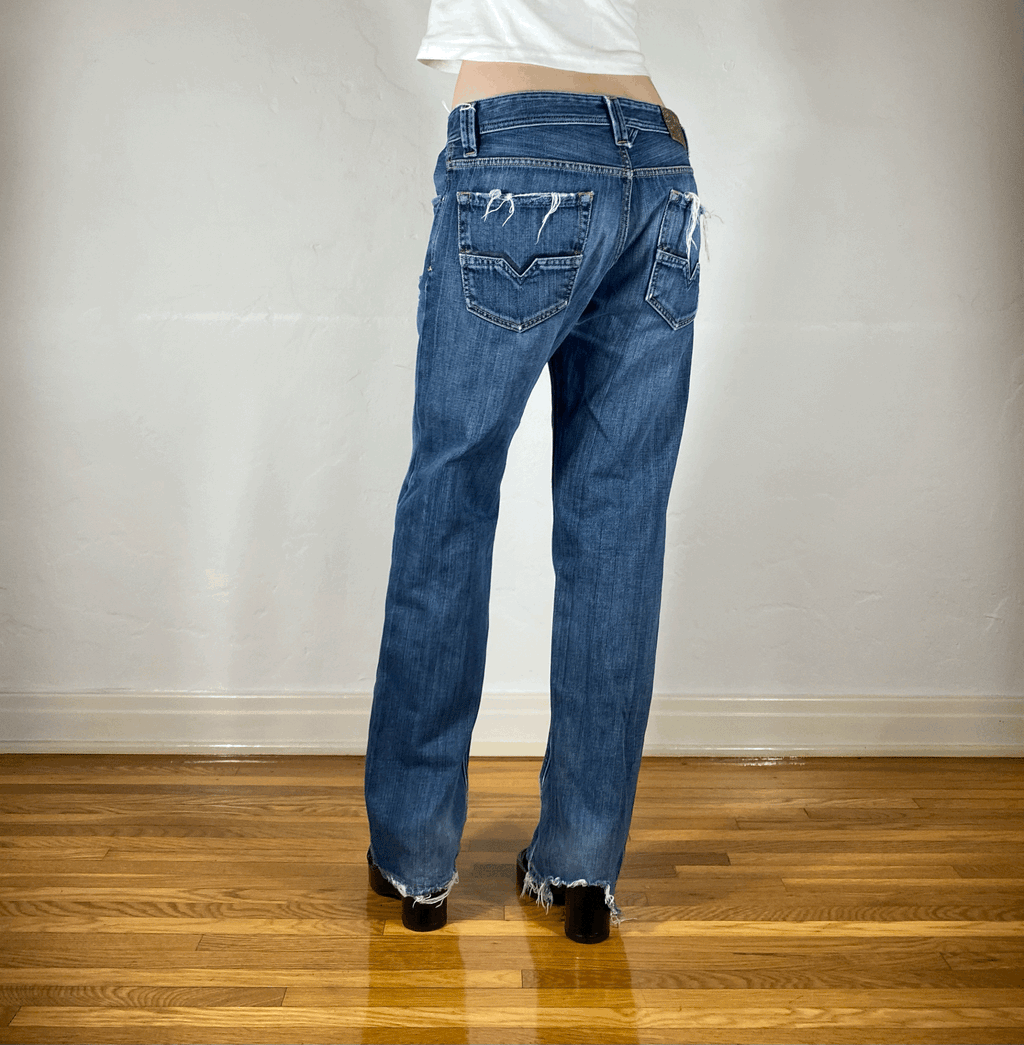 Diesel Relaxed Blue Jeans, L