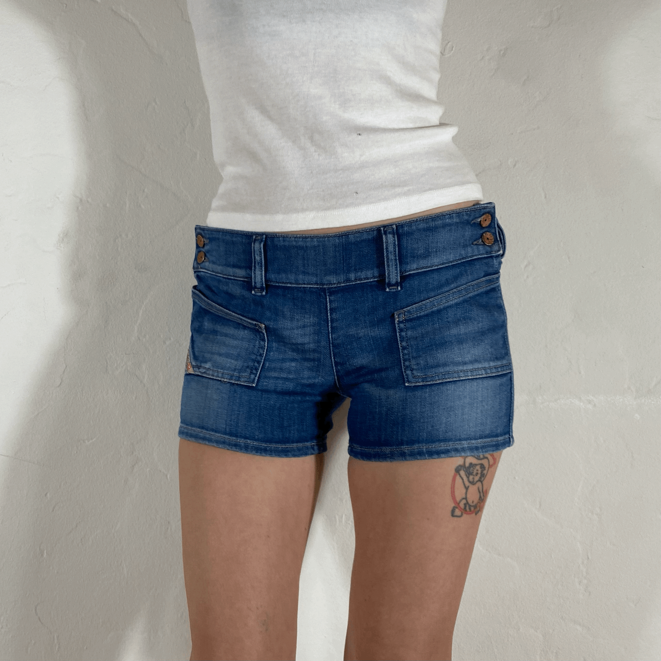 Diesel Button Shorts, XS