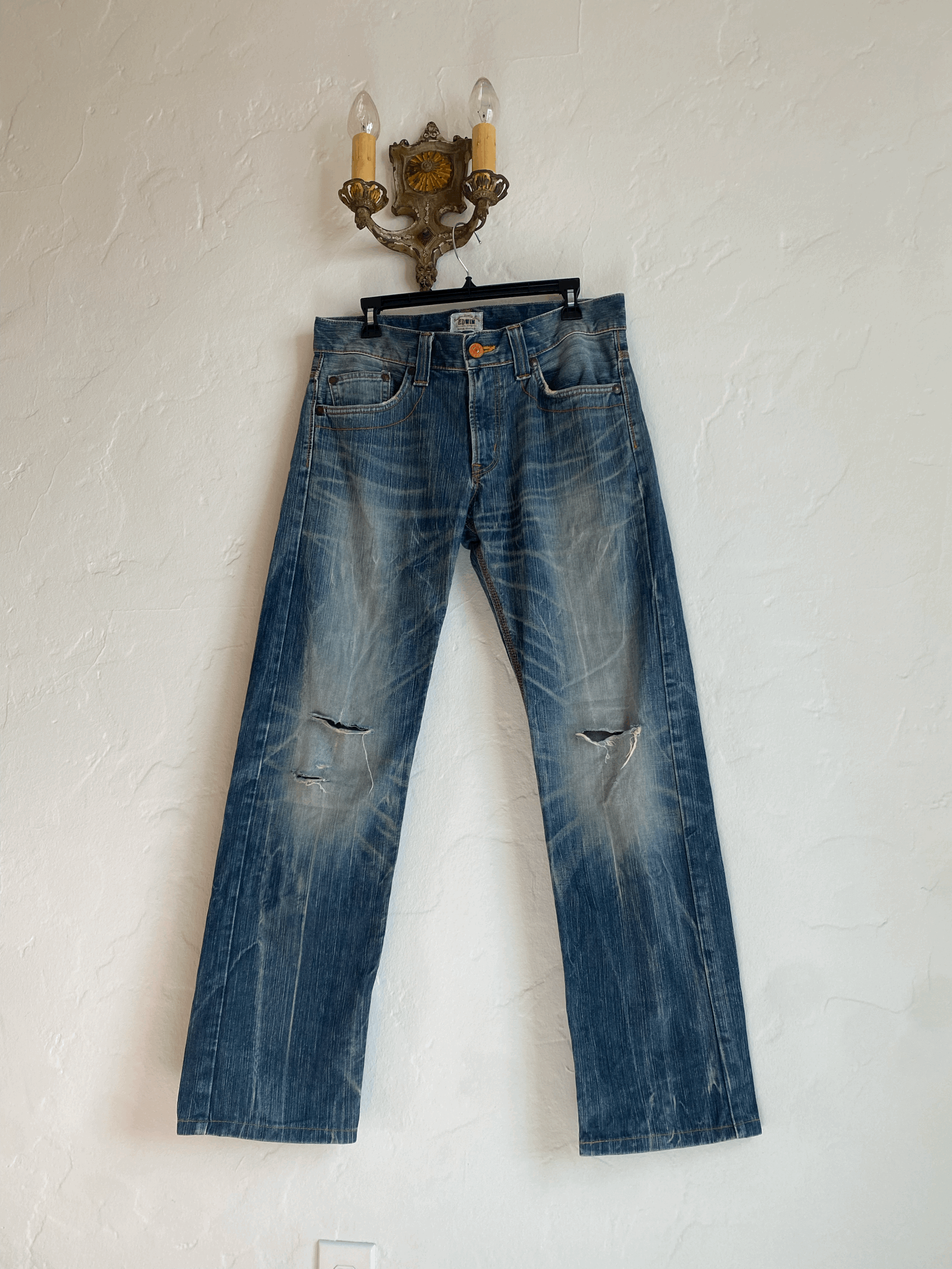 Edwin Orange Stitch Jeans, XS/S