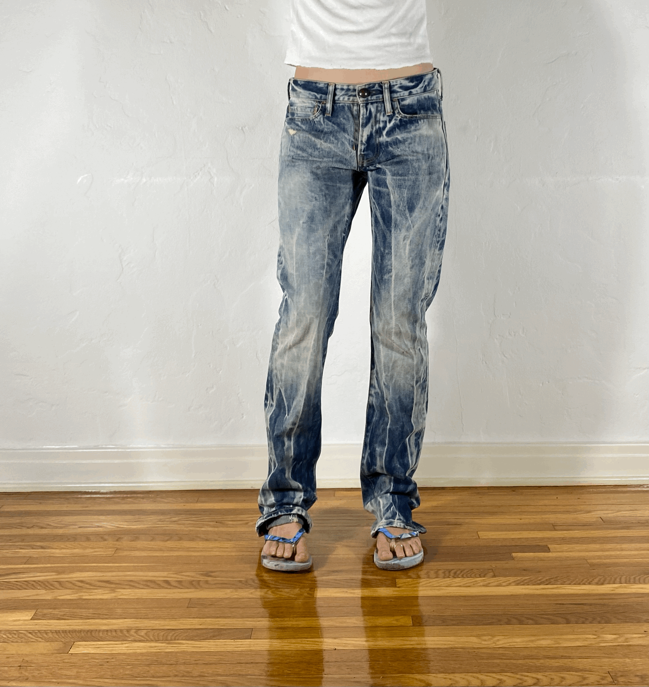 Vanquish Electric Acid Wash Skinny Jeans, M