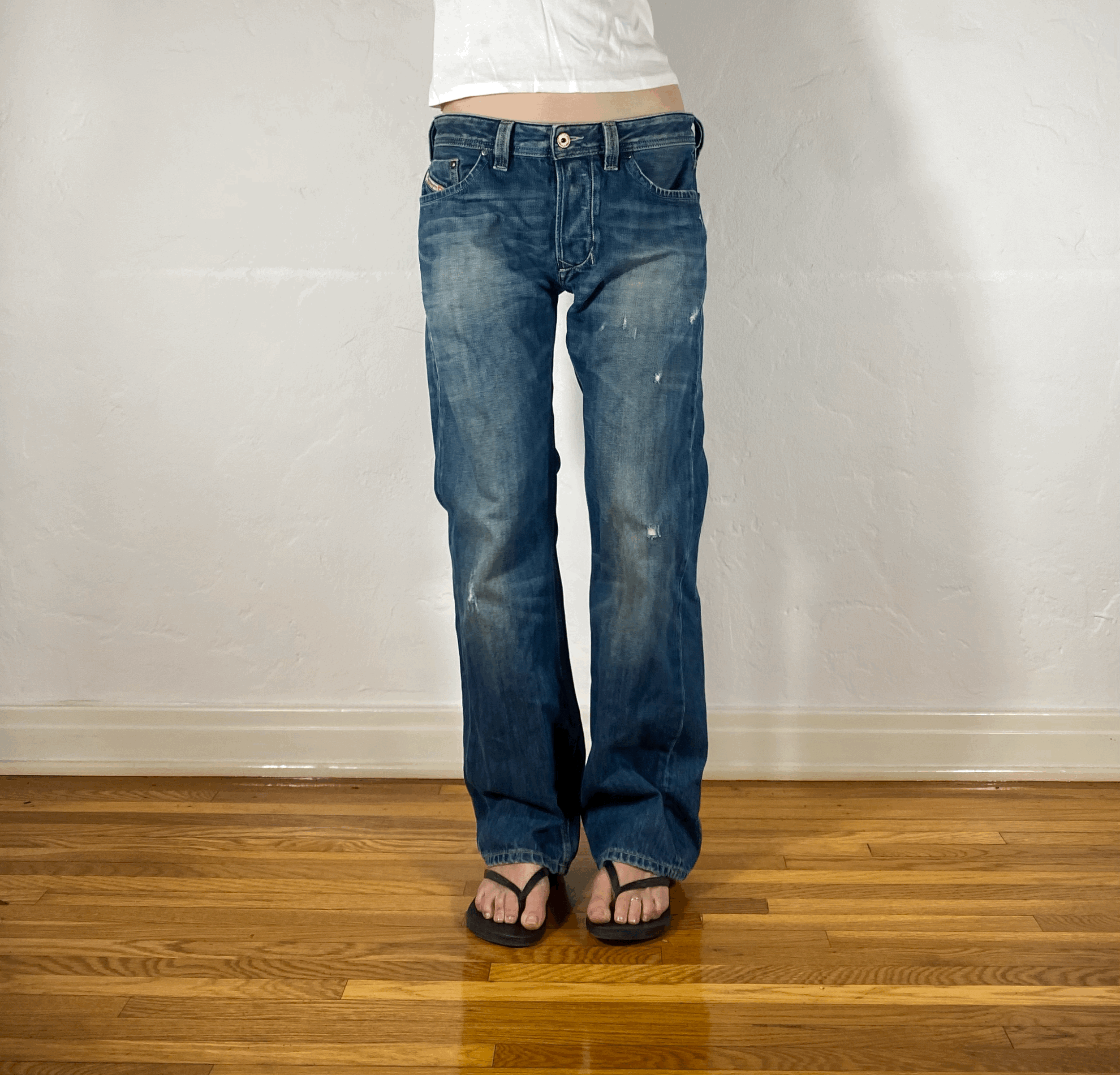 Diesel Relaxed Distressed Jeans, M/L