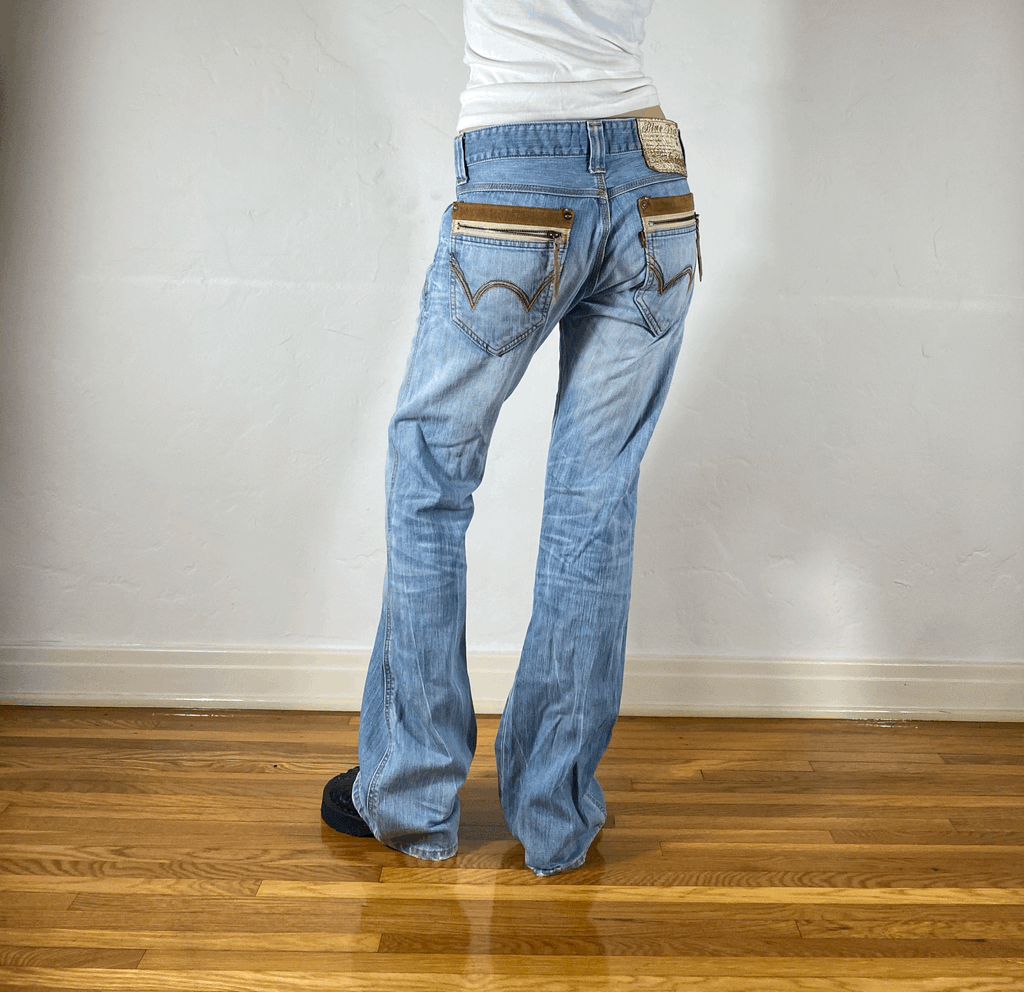 Edwin Light Blue Flare Jeans, M