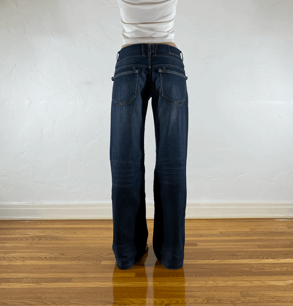 Marithe Francis Girbaud Belted Jeans, M