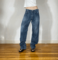 Gray Baggy Jeans, M/L