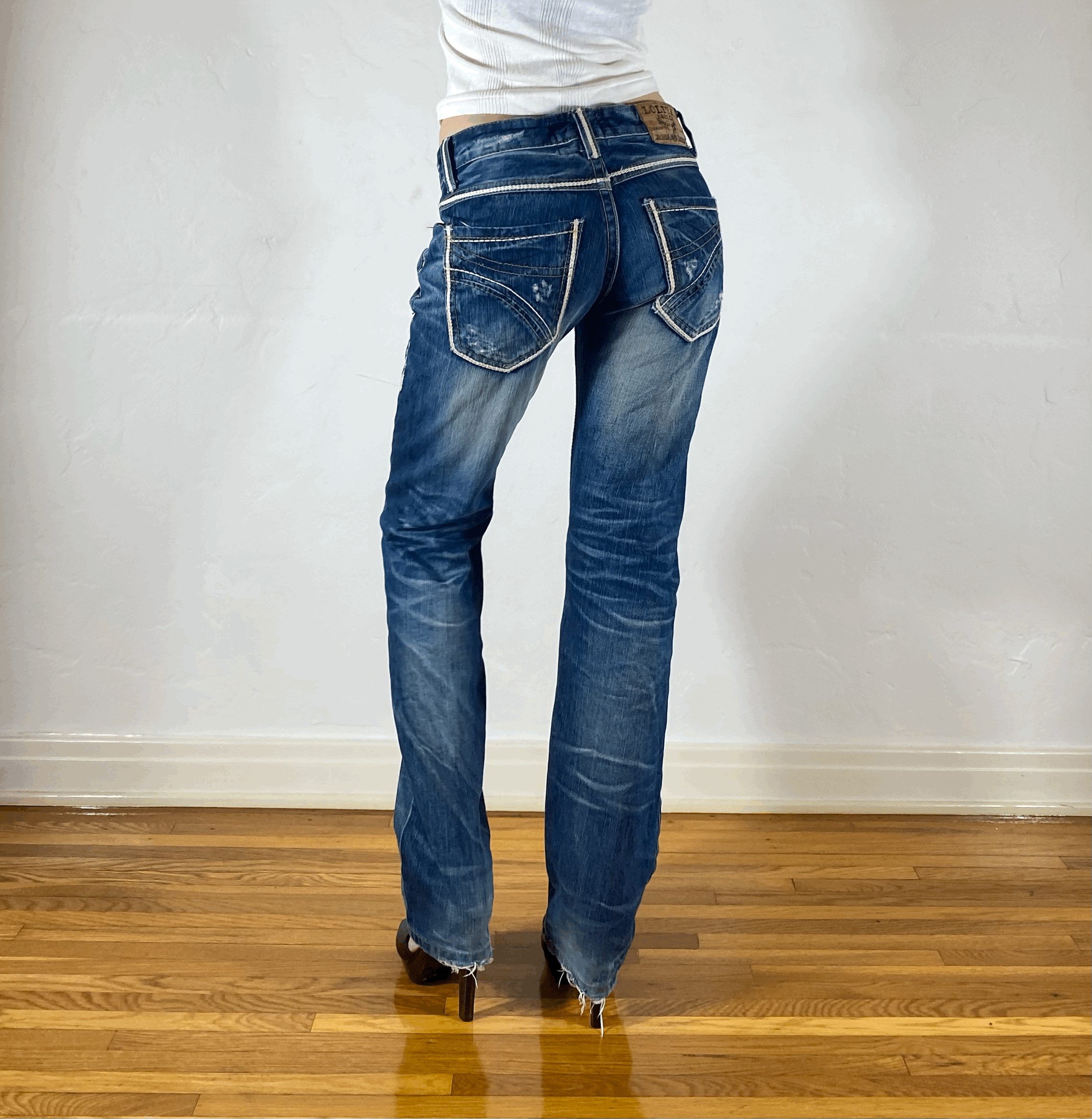 Lolita Embroidered Jeans, S