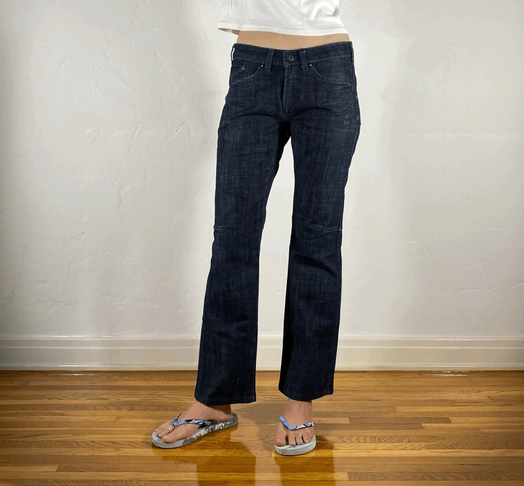 Marithe + Francois Gribaud Dark Blue Jeans, S