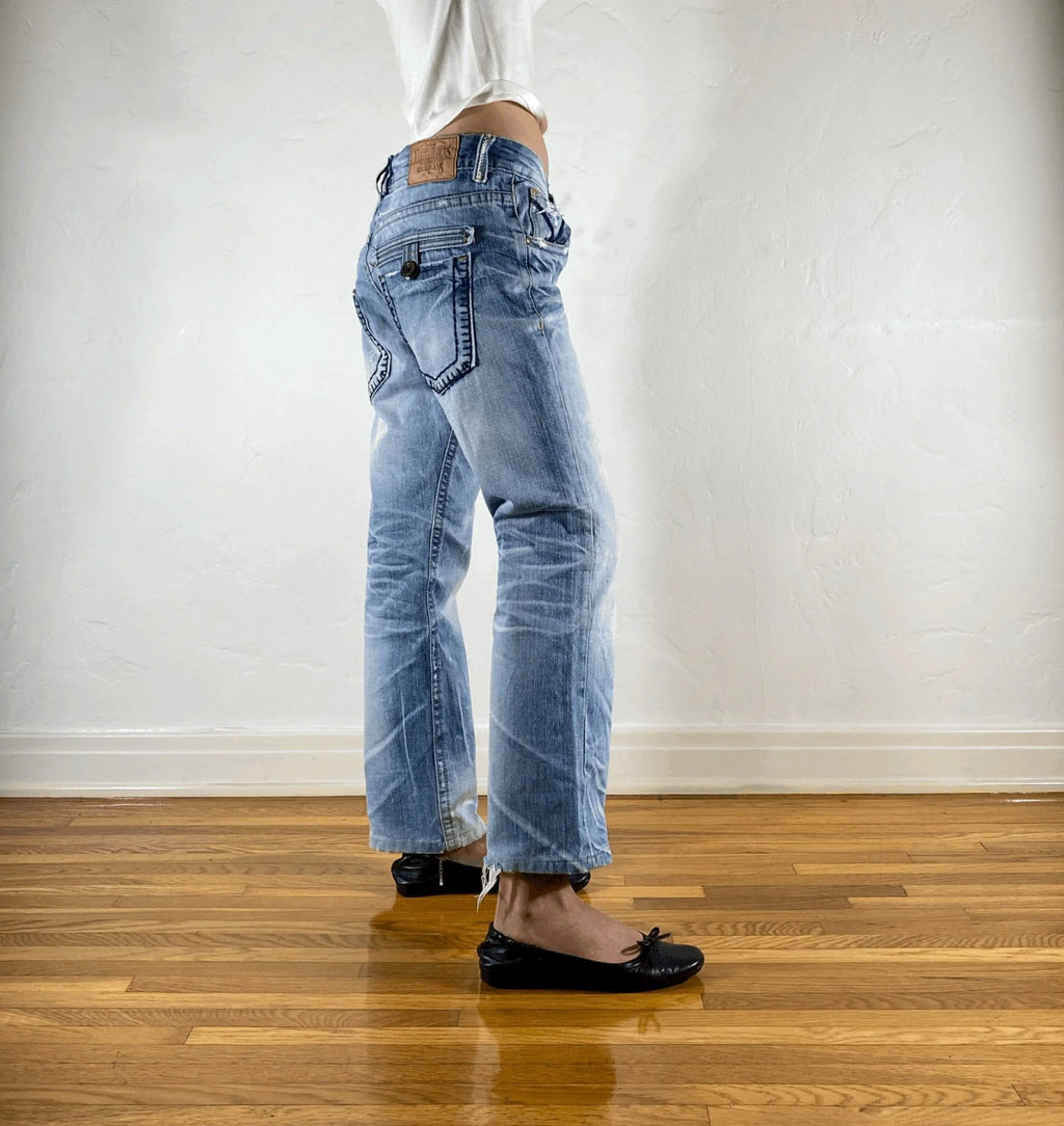 Lolita Bone Stitched Jeans, M/L