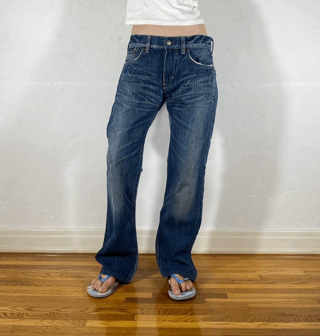 Edwin Blue Flare Jeans, M/L
