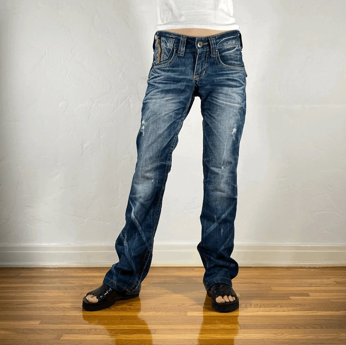 Lolita Brown Accent Jeans, S