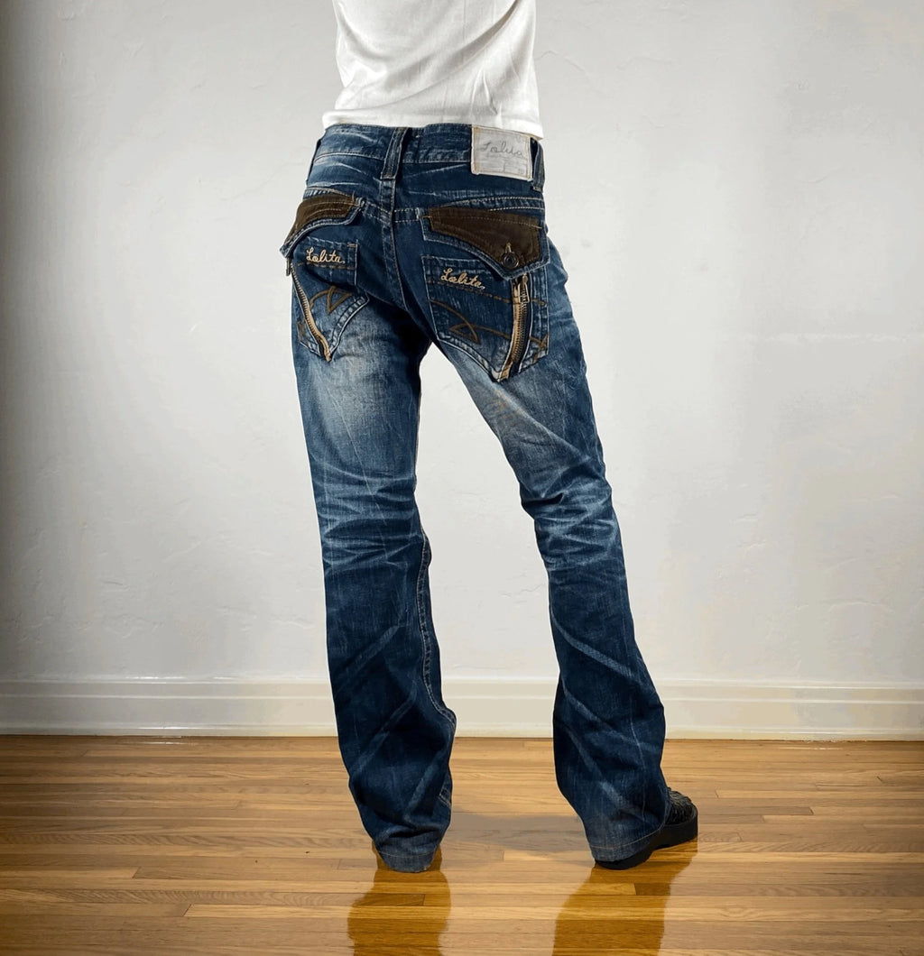 Lolita Brown Accent Jeans, S