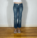 Miss Sixty Big Button Cropped Jeans, XS