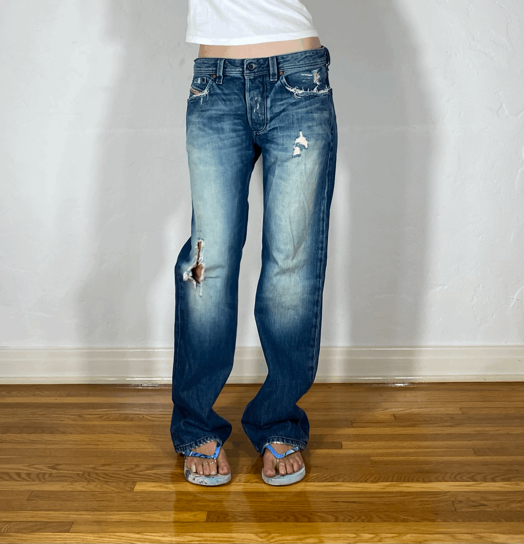 Diesel Relaxed Ombre Jeans, M