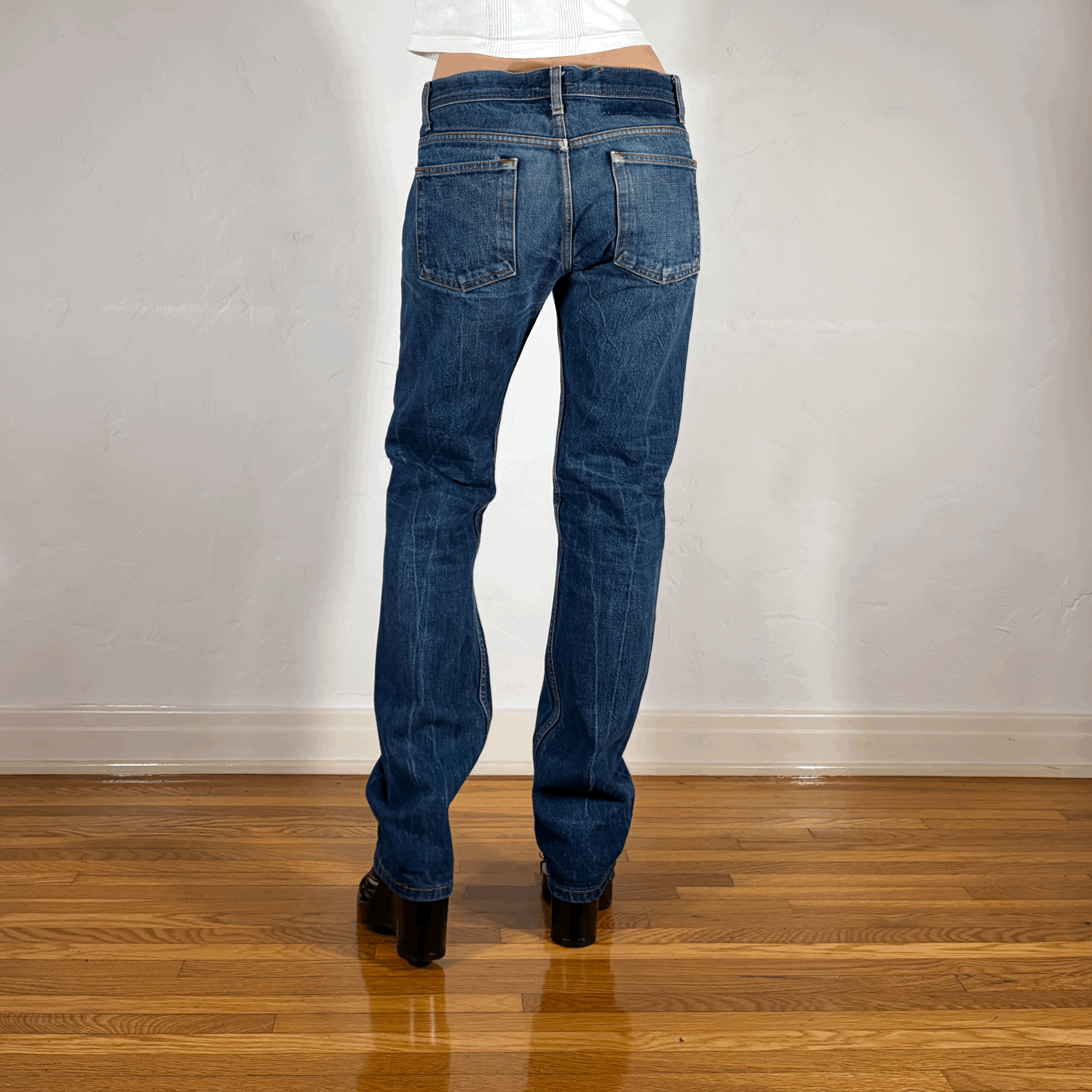 Naked and Famous Distressed Jeans, L