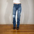 Free City Patchwork Jeans, M