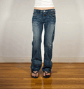 Marithe + Francois Girbaud Ripped Pocket Jeans, M/L