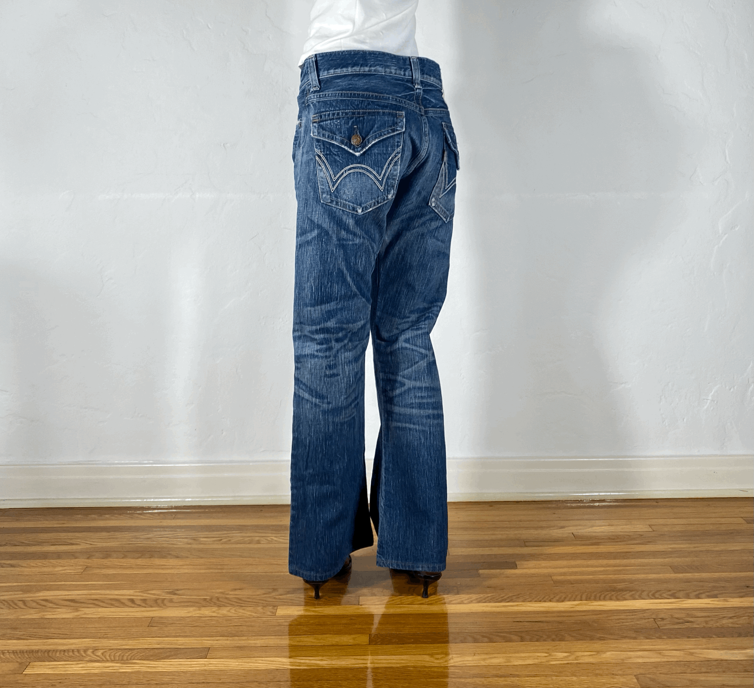 Edwin Blue Trip Flare Jeans, M/L