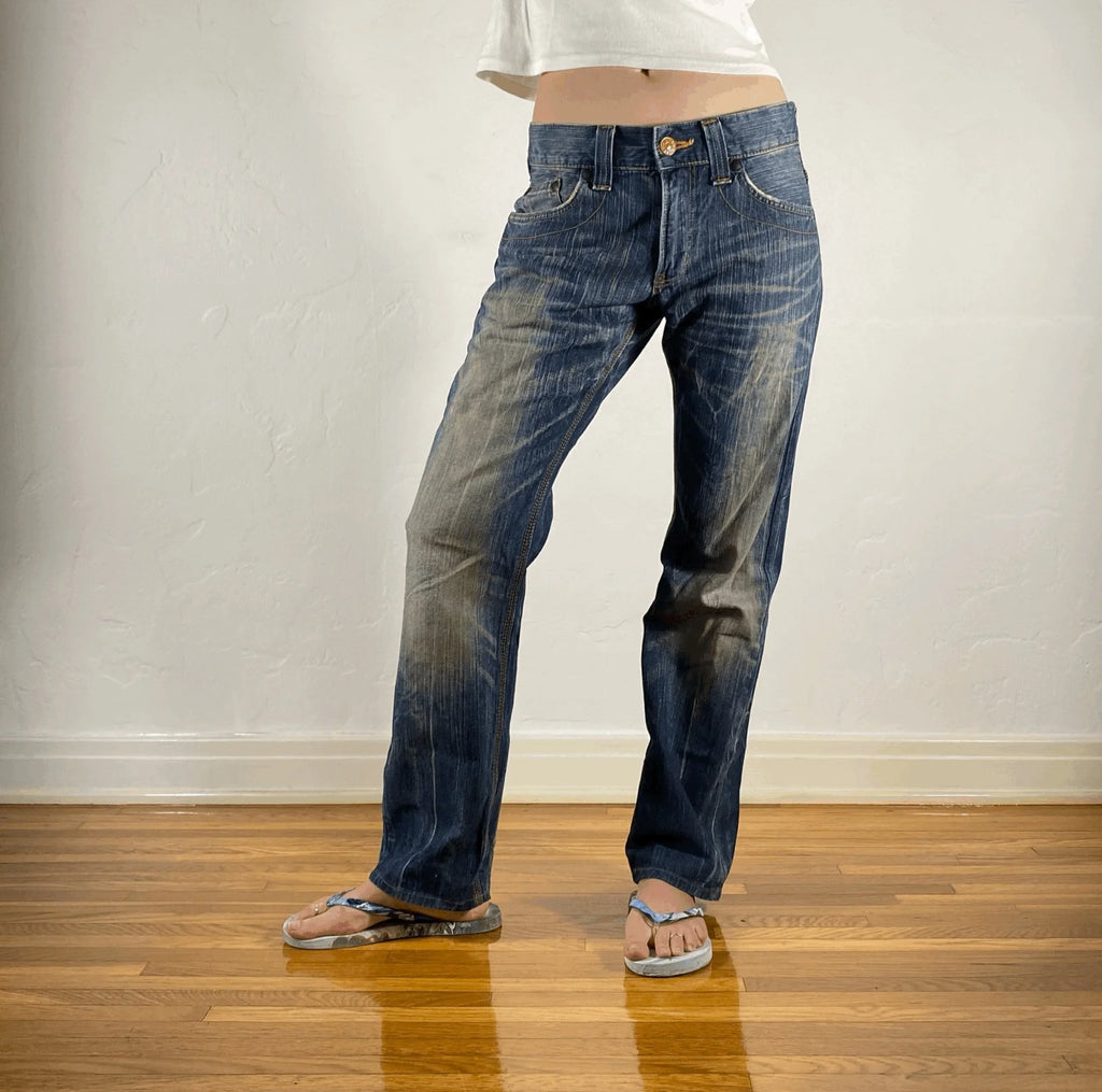 Edwin Orange Stitch Jeans, XS/S