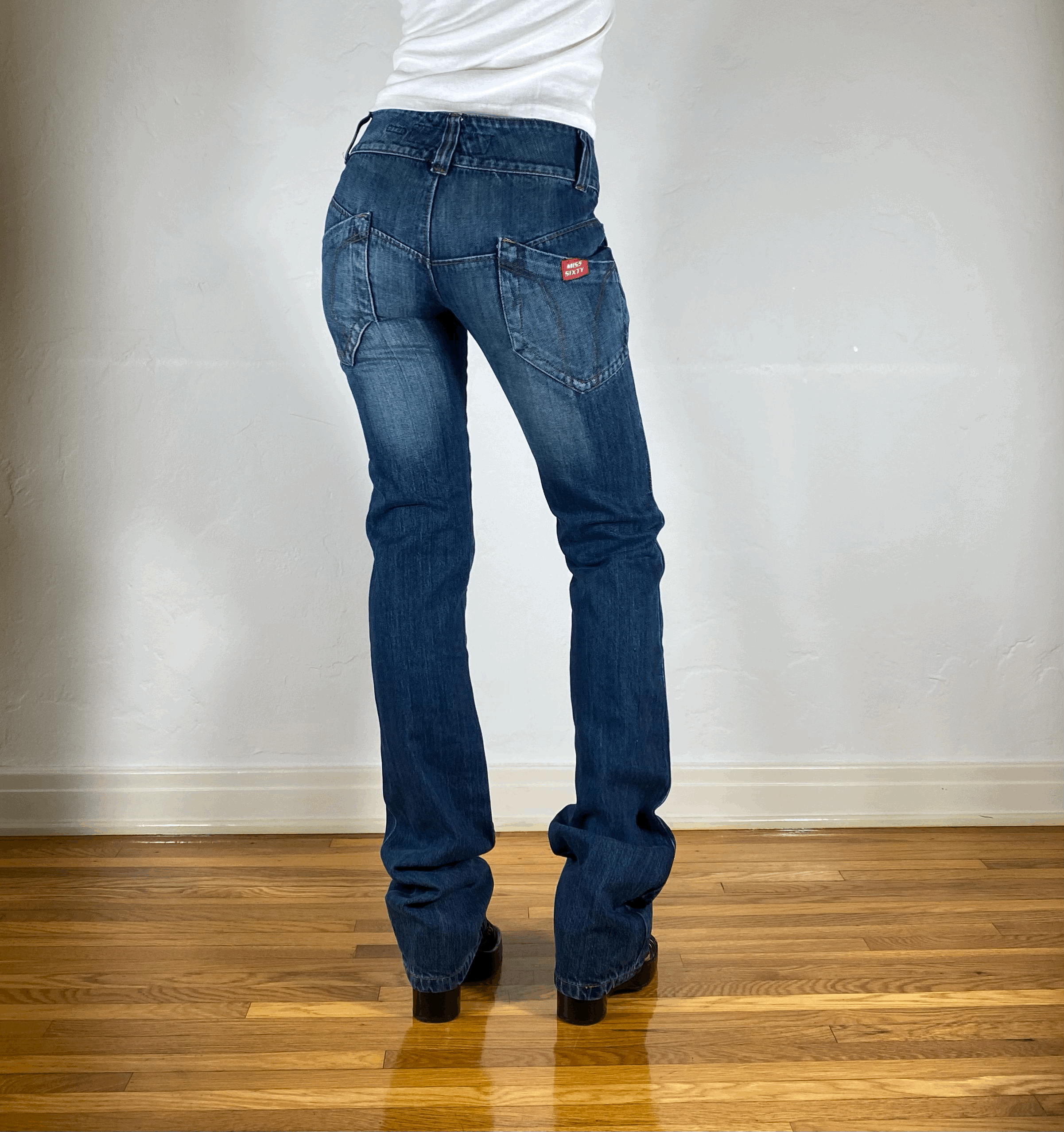 Miss Sixty Leggy Low Rise Jeans, XS