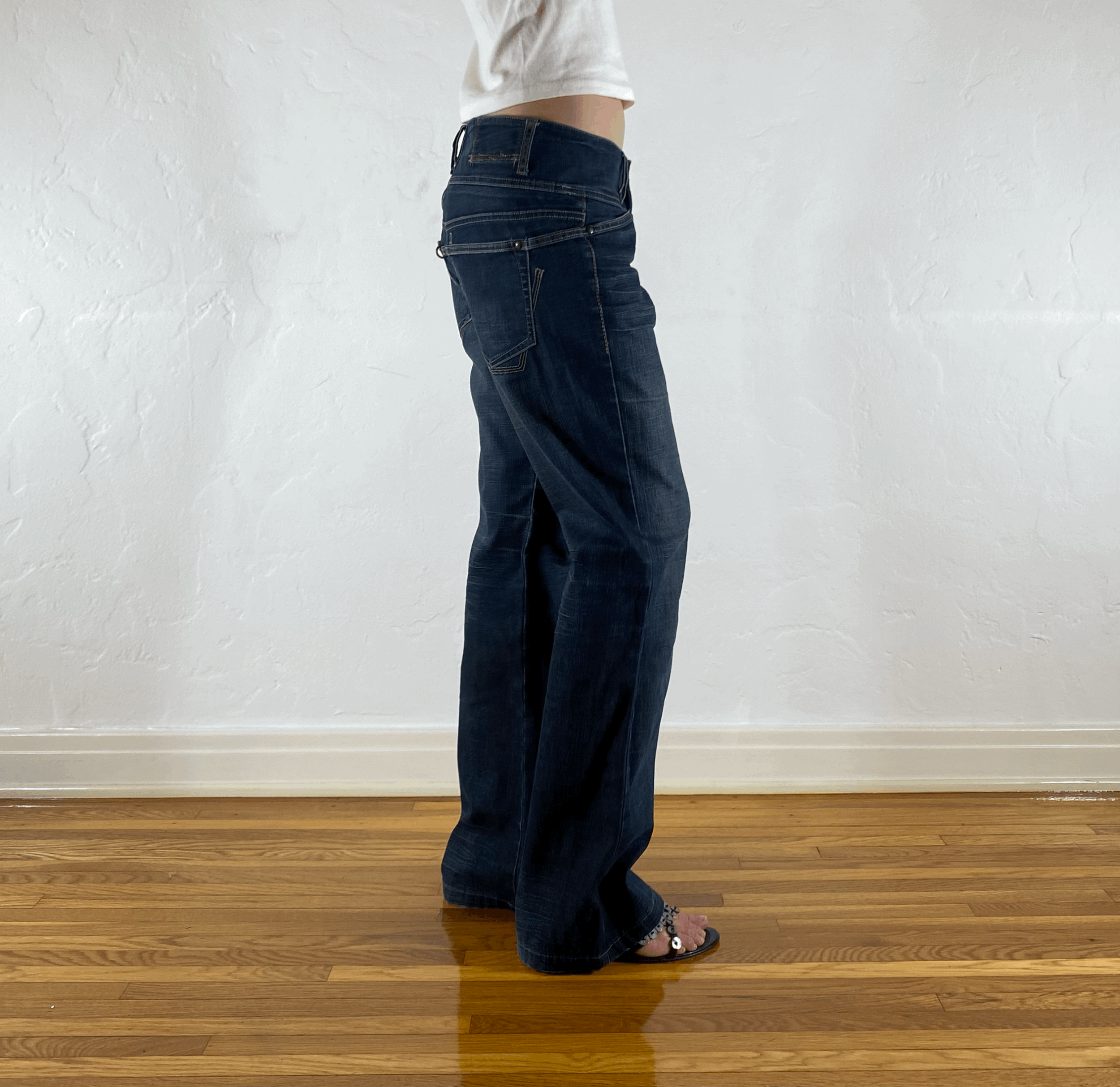 Marithe Francis Girbaud Belted Jeans, M