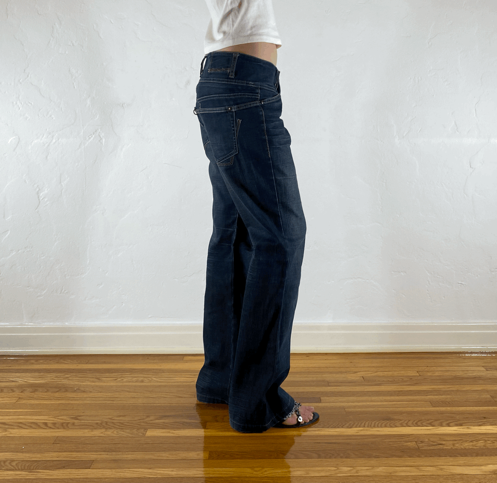 Marithe Francis Girbaud Belted Jeans, M