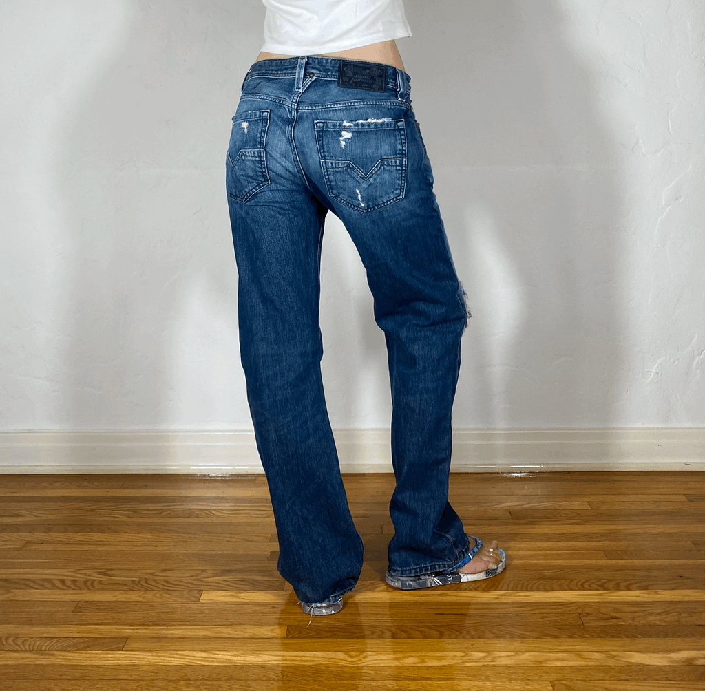 Diesel Relaxed Ombre Jeans, M