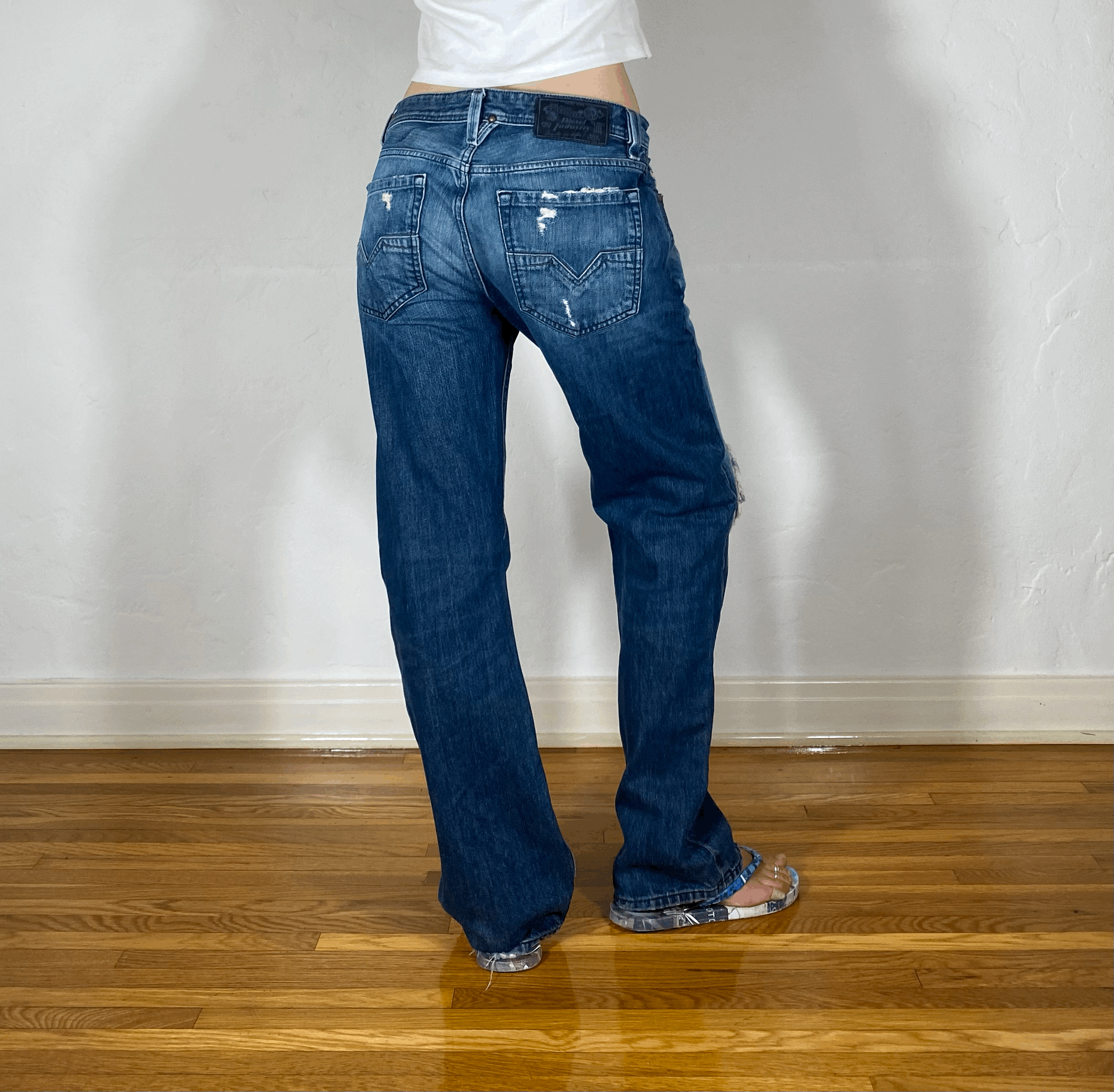 Diesel Relaxed Ombre Jeans, M