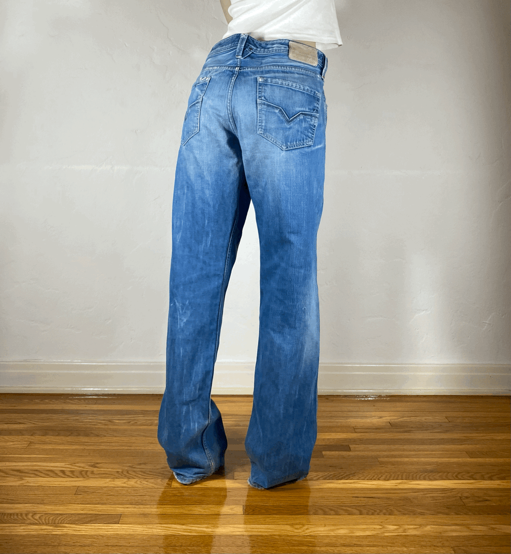Diesel Relaxed Blue Jeans, XL