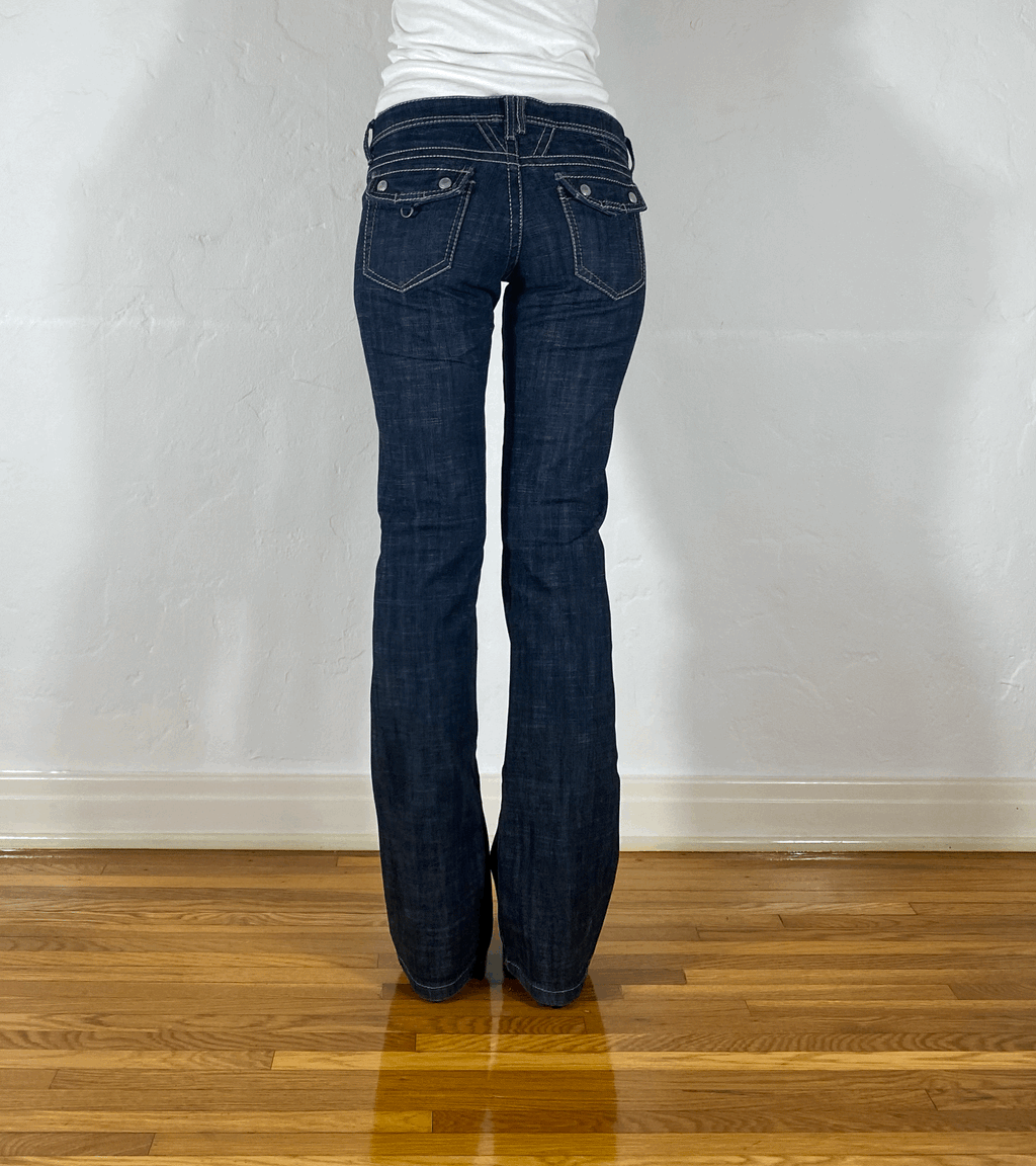 Marithe + Francois Girbaud Straight Jeans, S